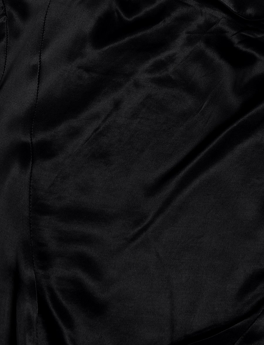 Topshop - TSAIA SATIN GROWN ON NECK MAXI DRESS WVN - jet black - 5