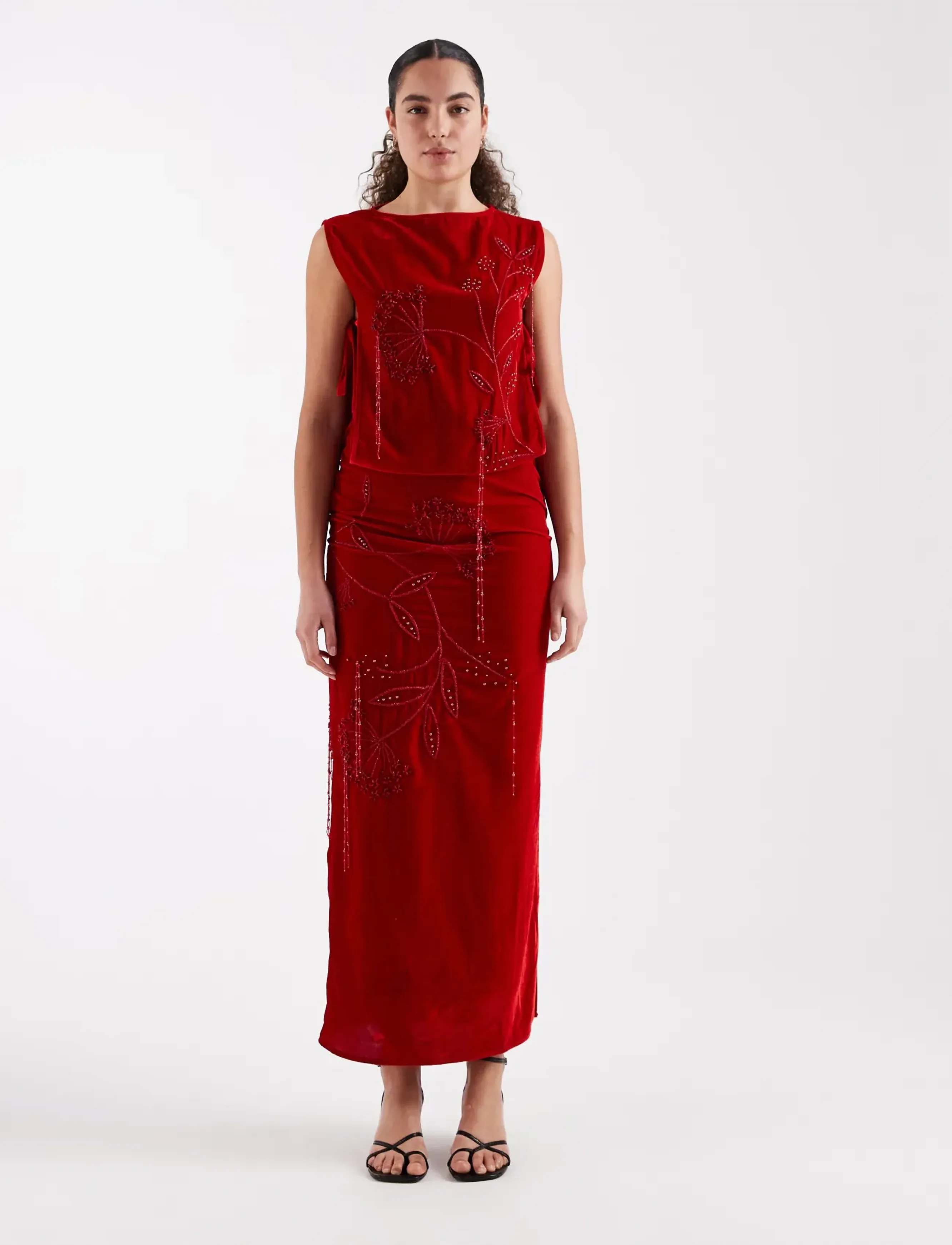 Tsabelone Velvet Maxi Dress Wvn