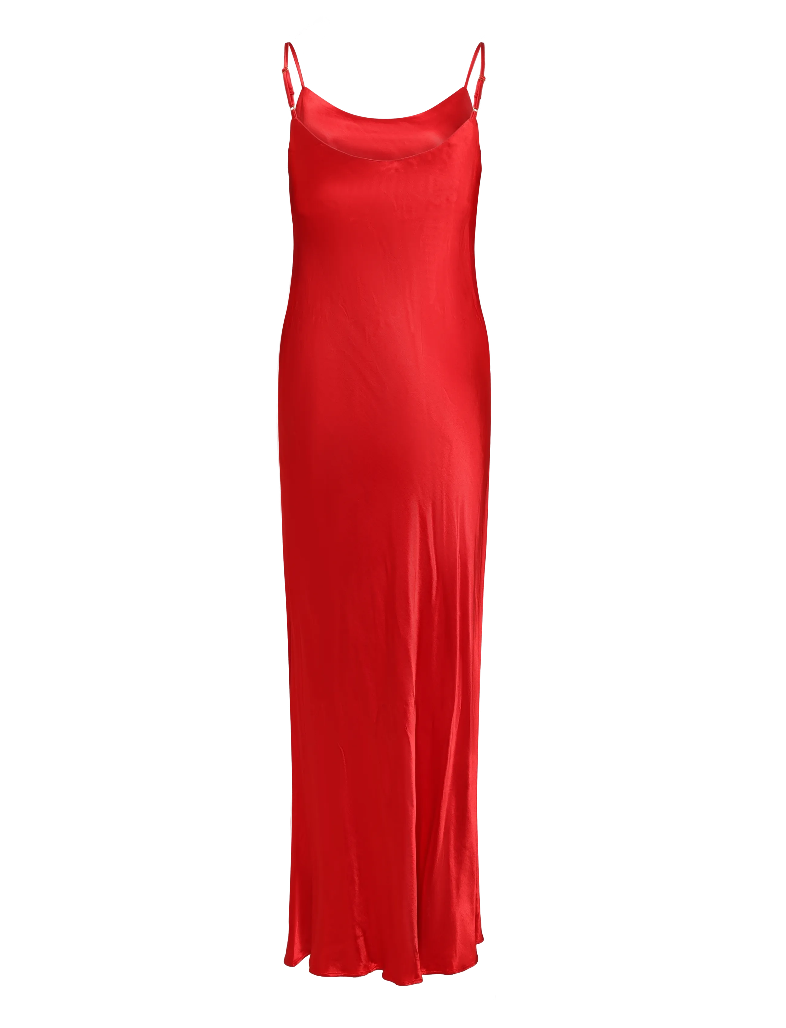 Topshop - TSADDA SATIN SCOOP NECK SLIP DRESS WVN - high risk red - 2
