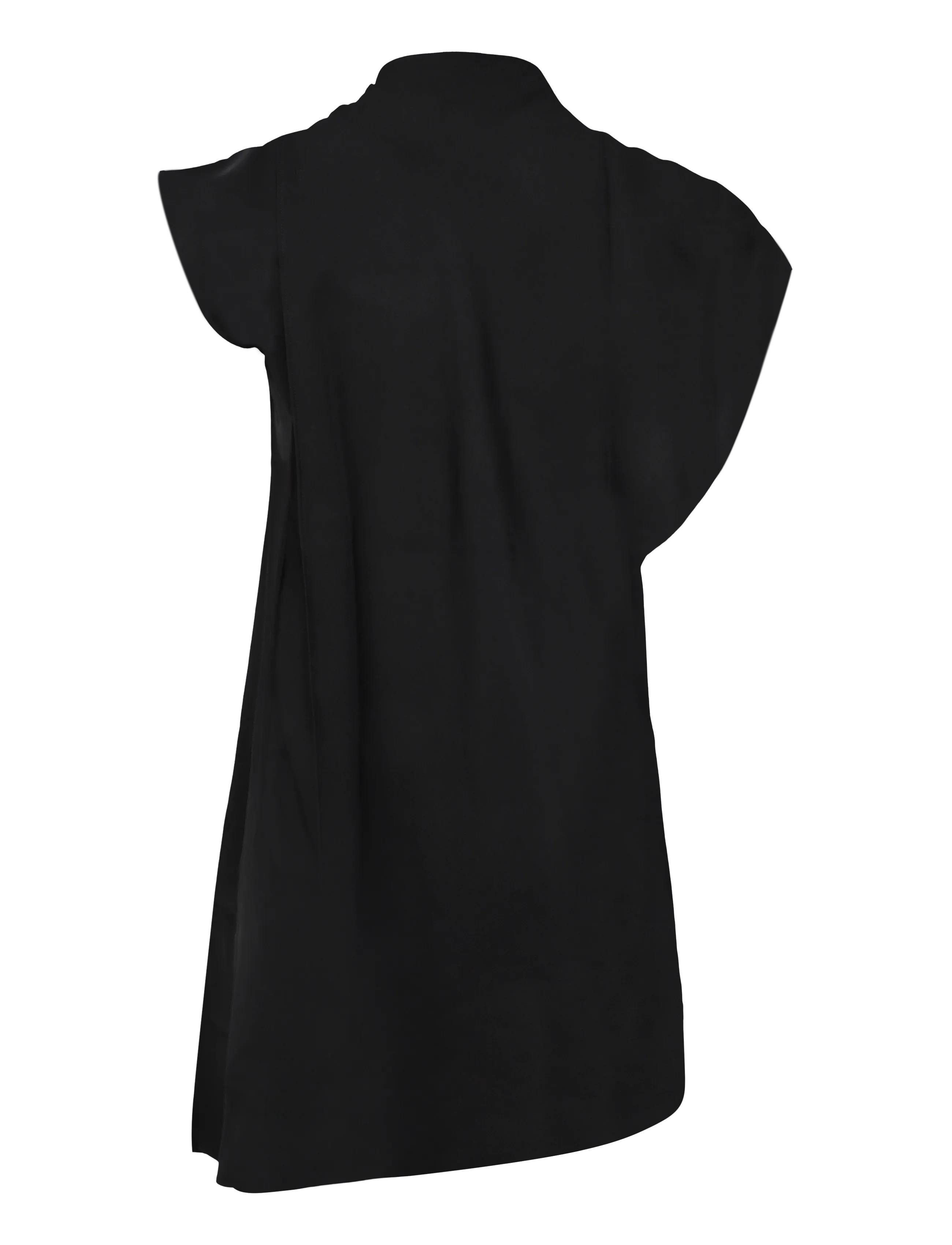 Topshop - TSACHOLA DRAPED SCARF DETAIL DRESS WVN - jet black - 2