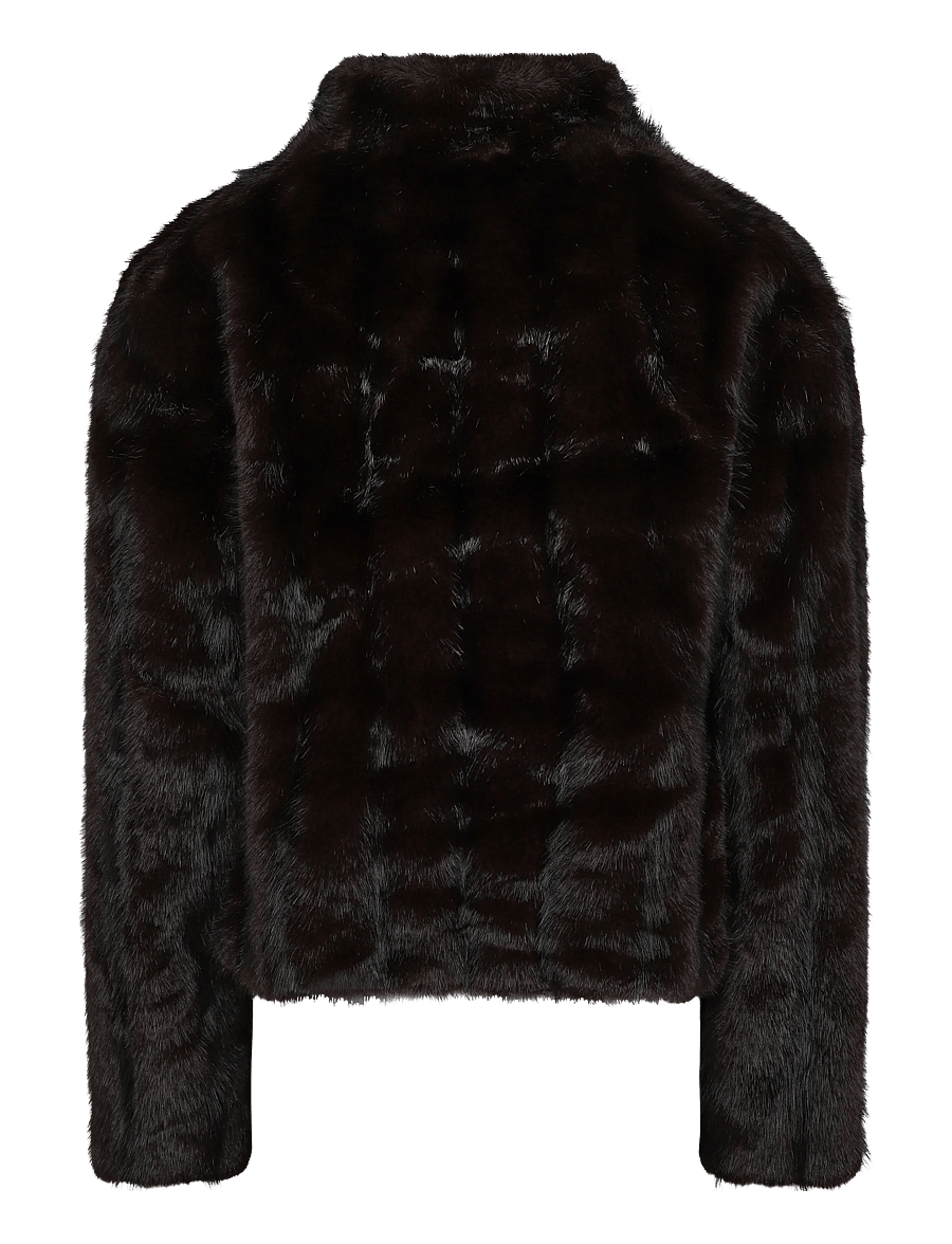 Topshop - TSBOON CROPPED DETAIL JACKET OTW - chocolate brown - 1