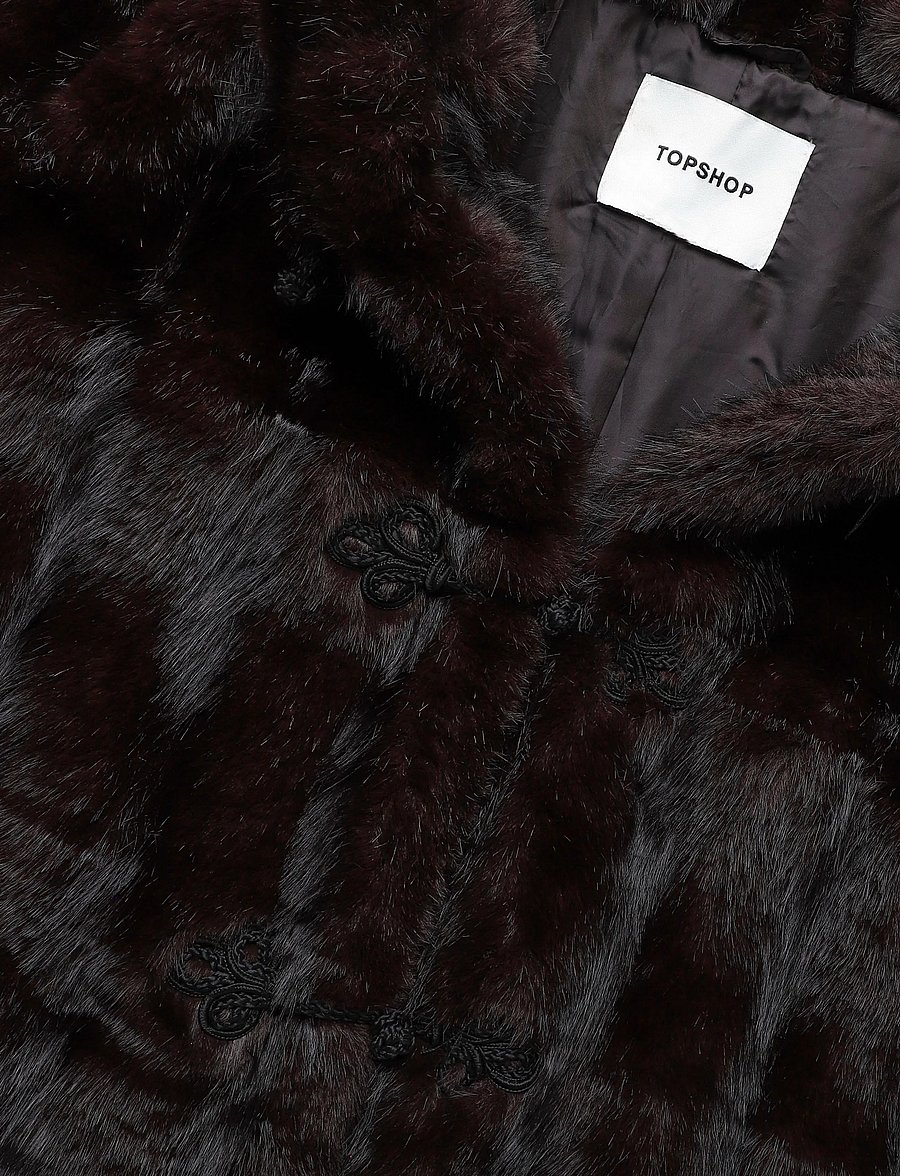 Topshop - TSBOON CROPPED DETAIL JACKET OTW - chocolate brown - 2