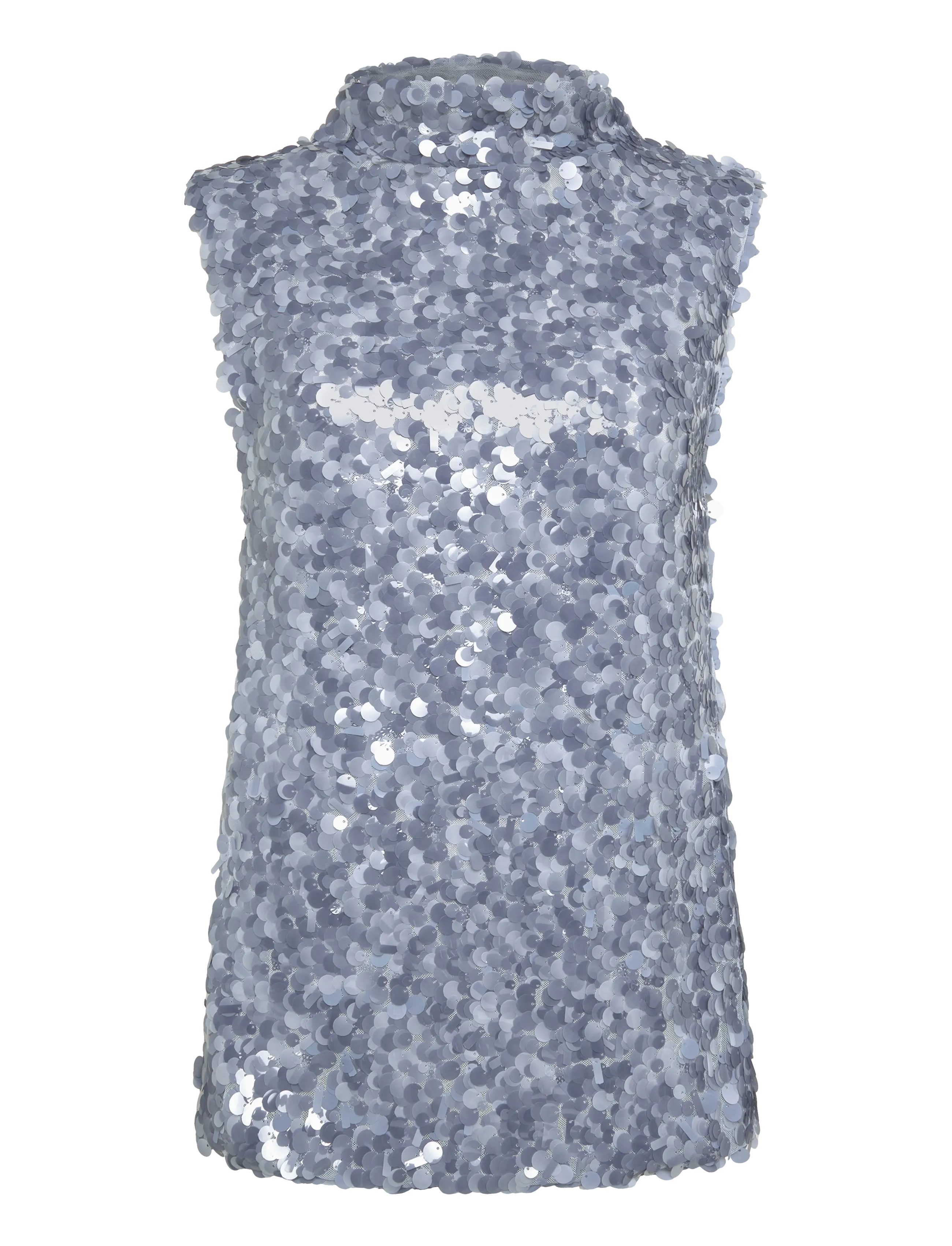 Topshop TSCARLA SEQUIN SIDE TIE TUNIC TOP JRS - Tøj - CASHMERE BLUE / blue