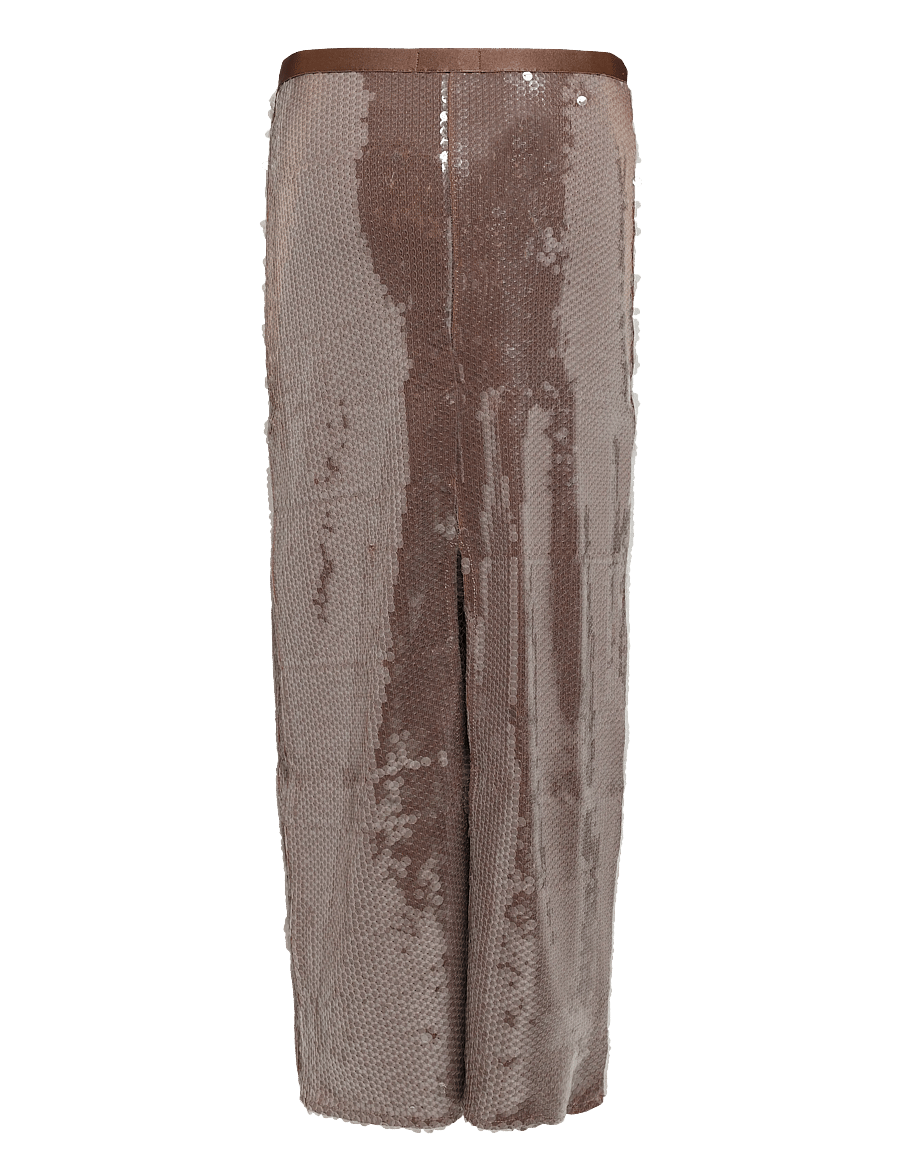 Topshop - TSCECIA SEQUIN MAXI SKIRT JRS - chocolate brown - 2