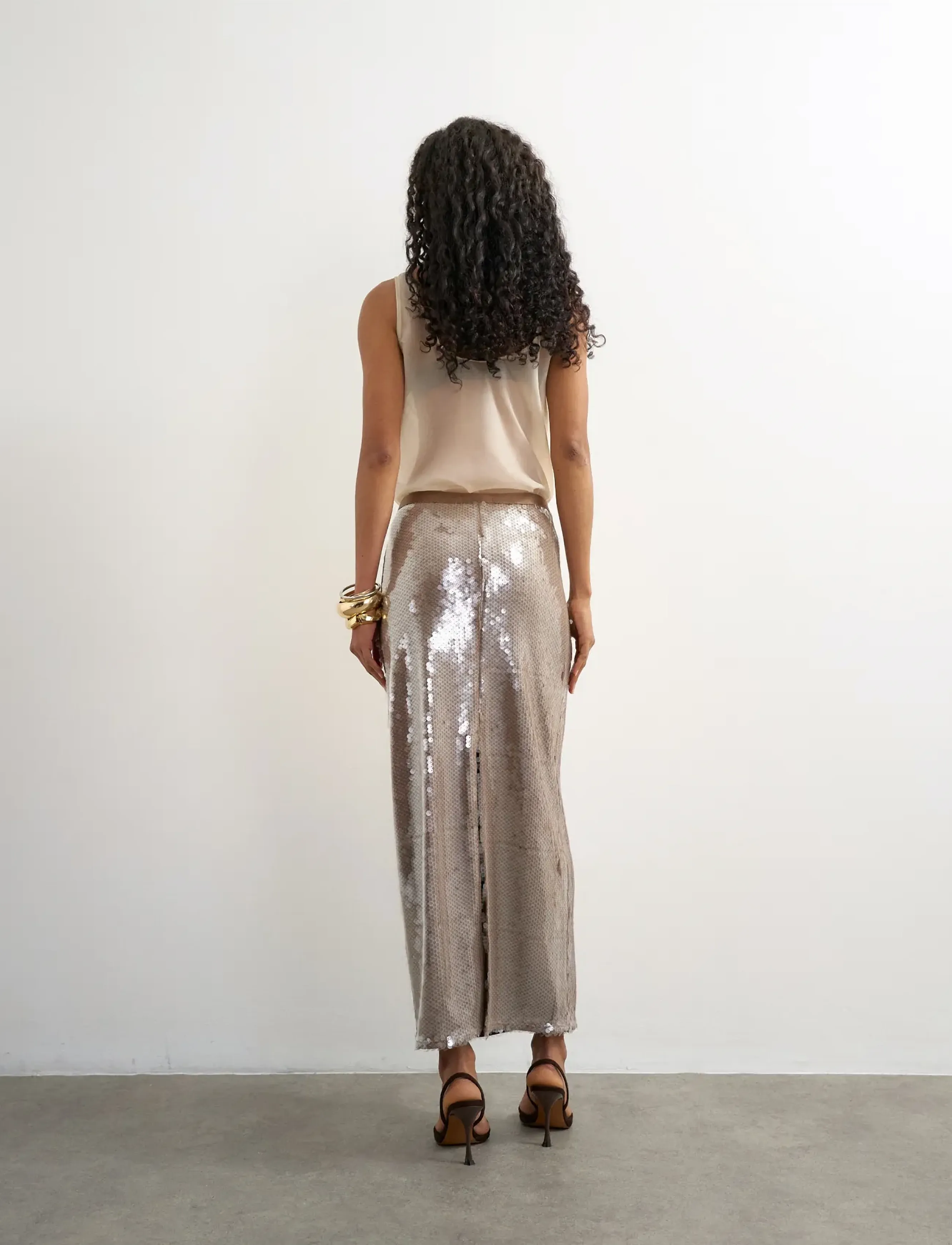 TOPSHOP Tscecia Sequin Maxi Skirt Jrs kjolar dam – bild 2