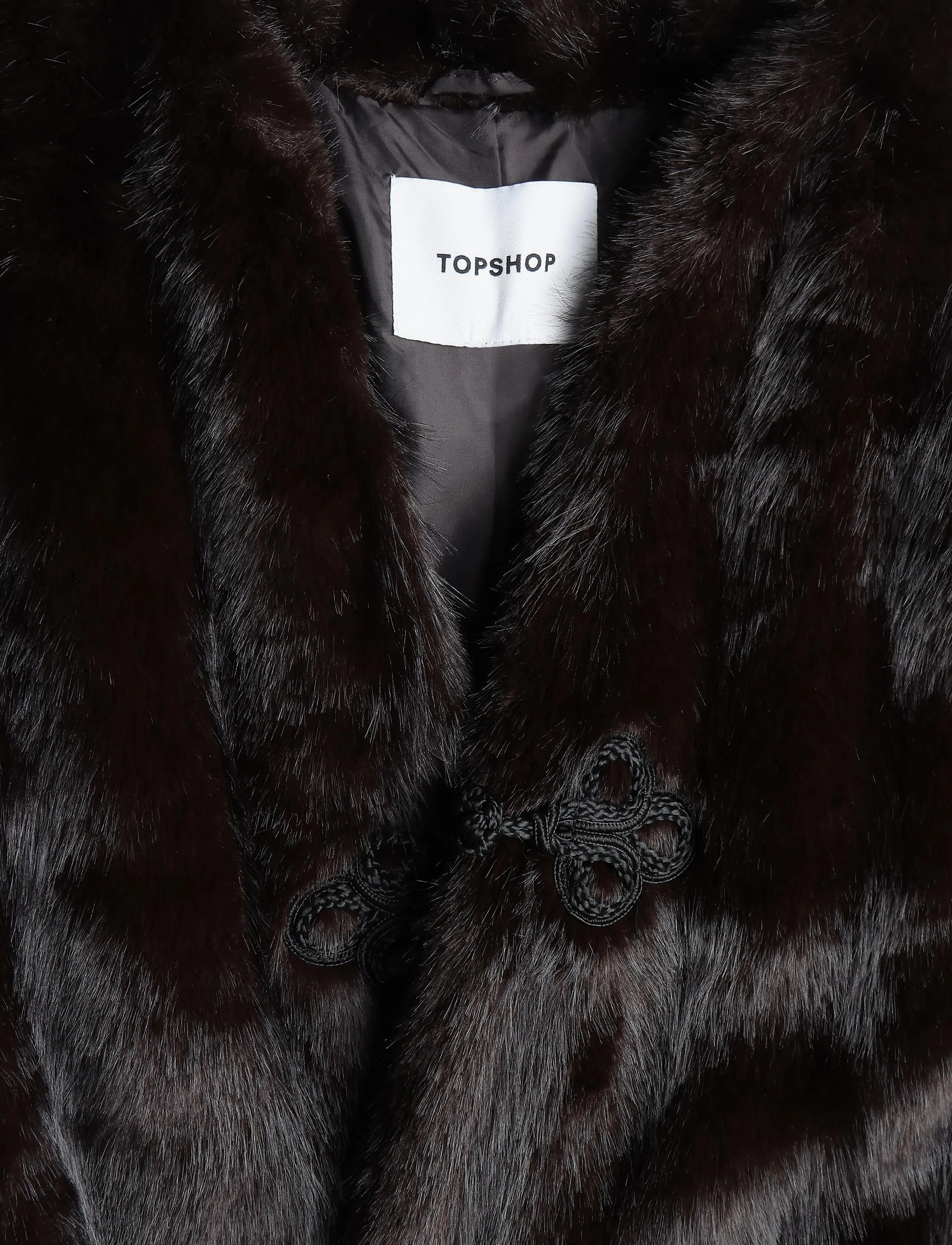 Topshop - TSARIZONA LONGLINE DETAIL JACKET OTW - chocolate brown - 2