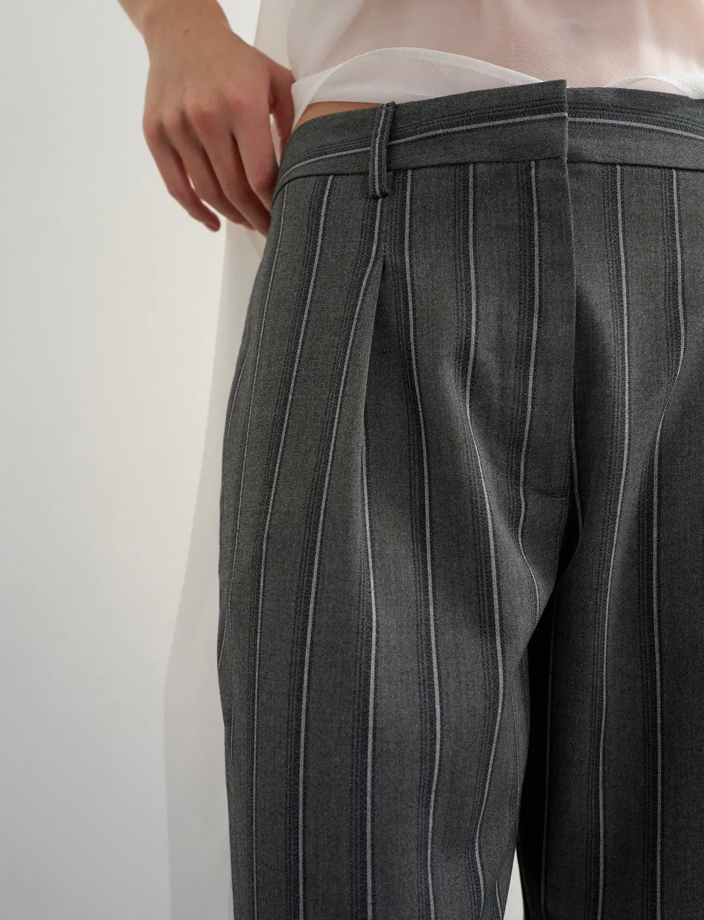 TOPSHOP Tsalaz Straight Leg Folded Trouser byxor dam – bild 6