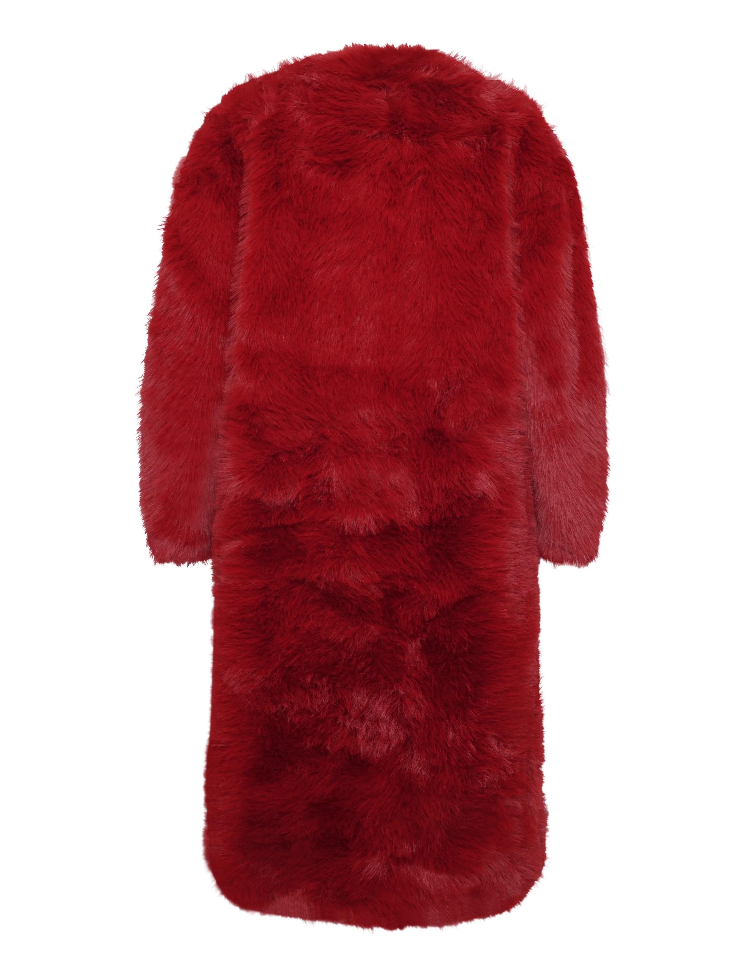 Topshop - TSFRUITY OVERSIZED LONGLINE COAT OTW - fiery red - 2
