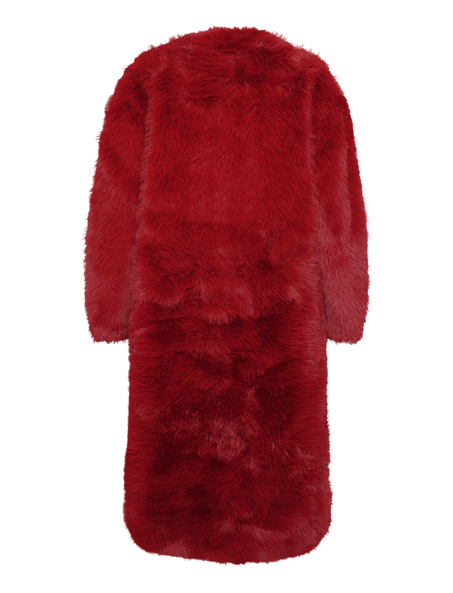 Topshop - TSFRUITY OVERSIZED LONGLINE COAT OTW - fiery red - 2