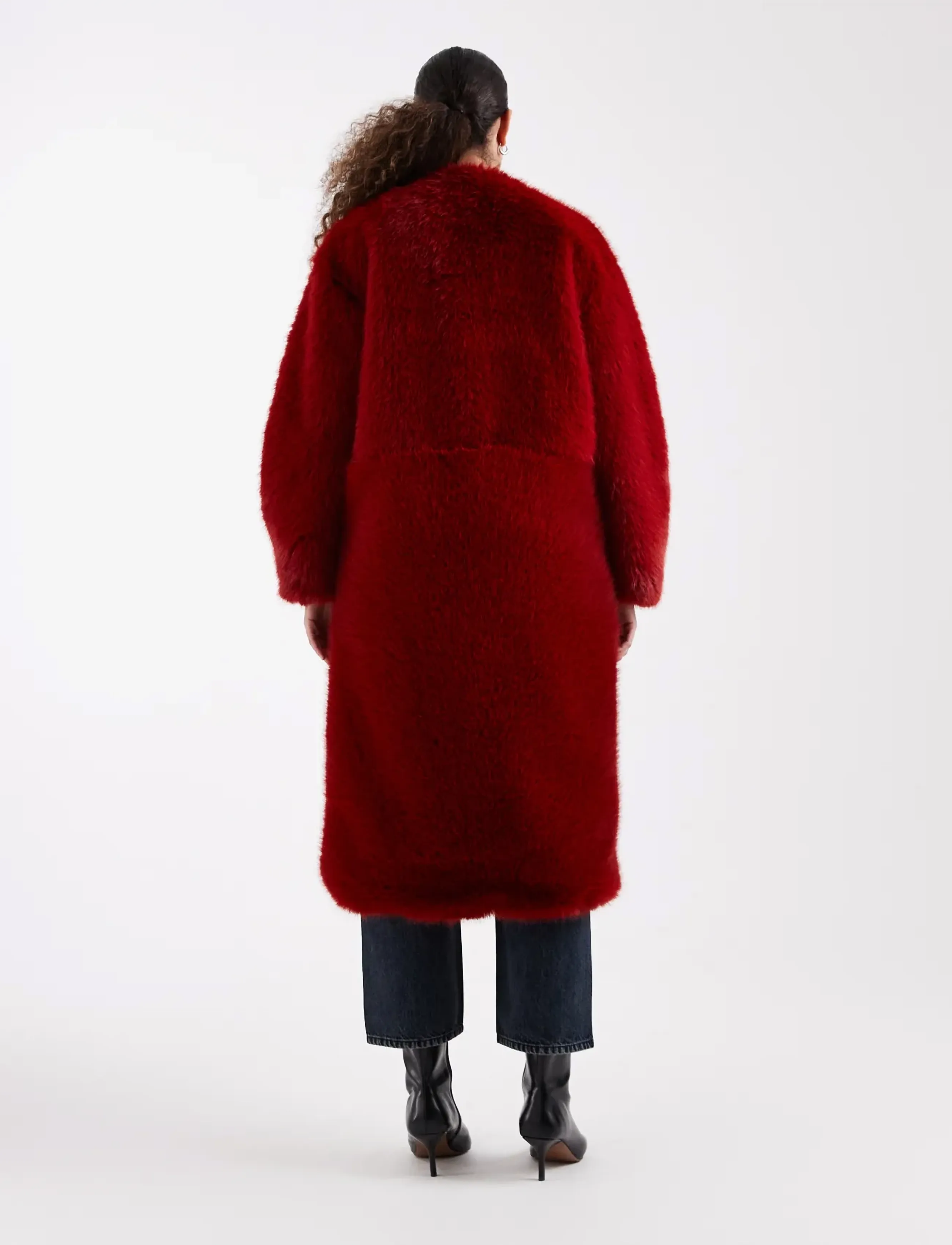 TOPSHOP Tsfruity Oversized Longline Coat Otw jackor dam – bild 2