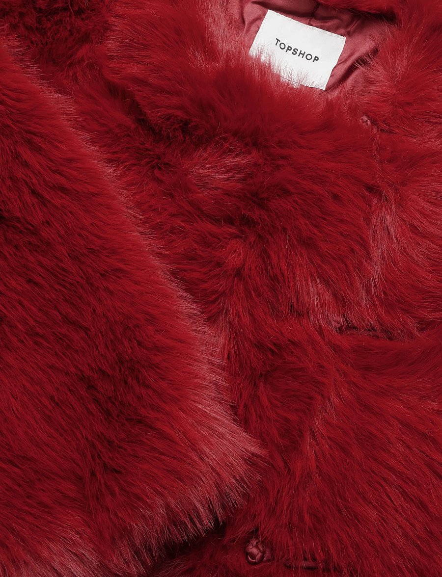Topshop - TSFRUITY OVERSIZED LONGLINE COAT OTW - fiery red - 5