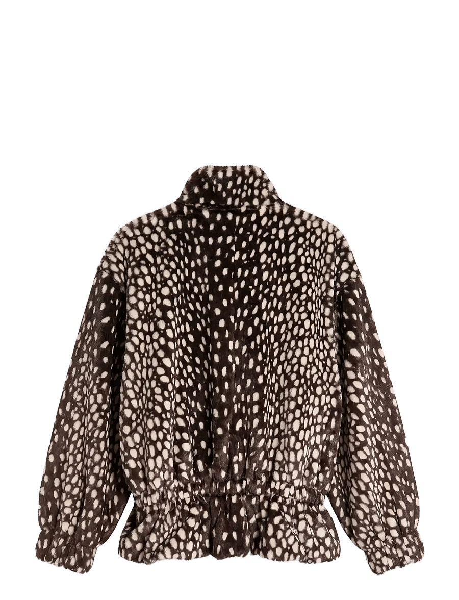 Topshop - TSGAIL HIGH NECK CINCH JACKET OTW - chocolate brown - 2