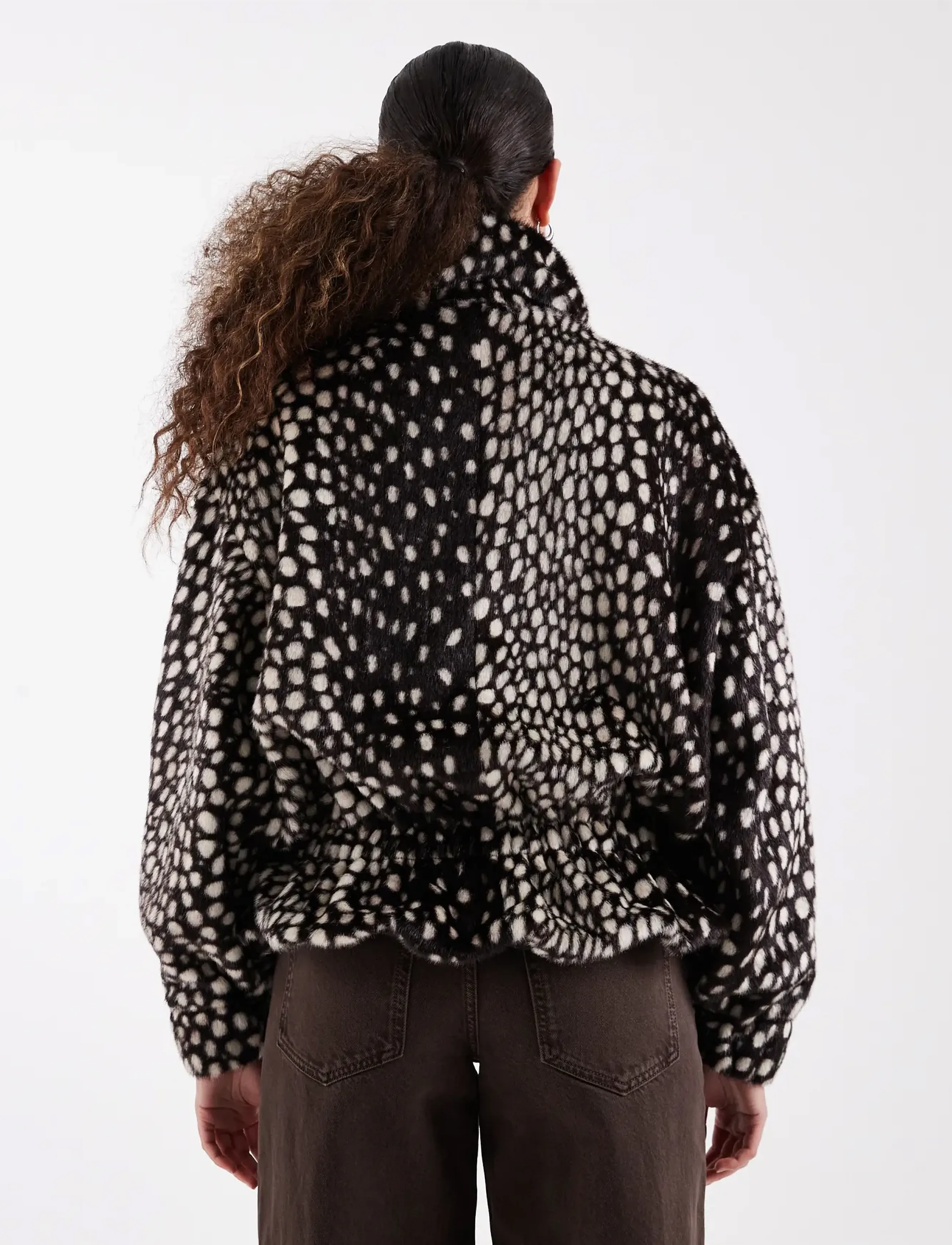 Topshop - TSGAIL HIGH NECK CINCH JACKET OTW - chocolate brown - 3