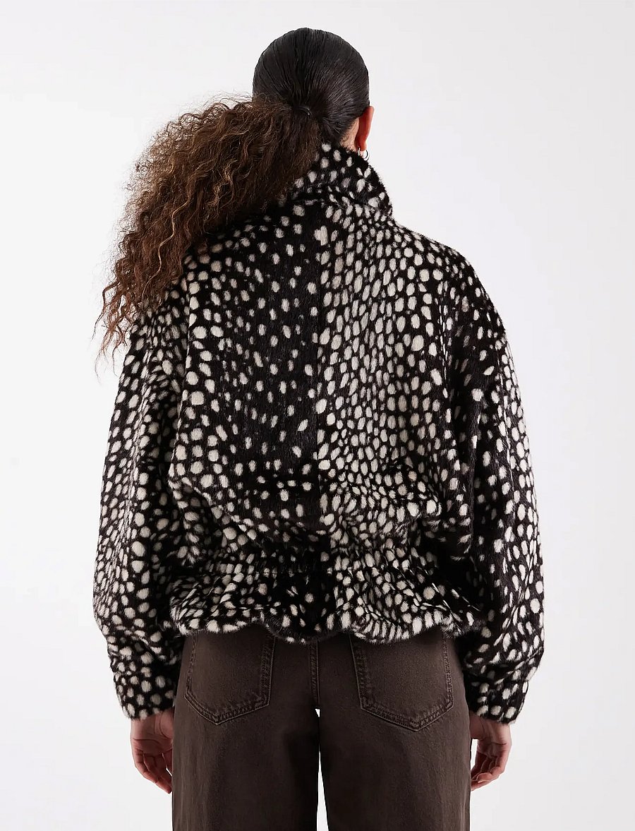 Topshop - TSGAIL HIGH NECK CINCH JACKET OTW - chocolate brown - 3