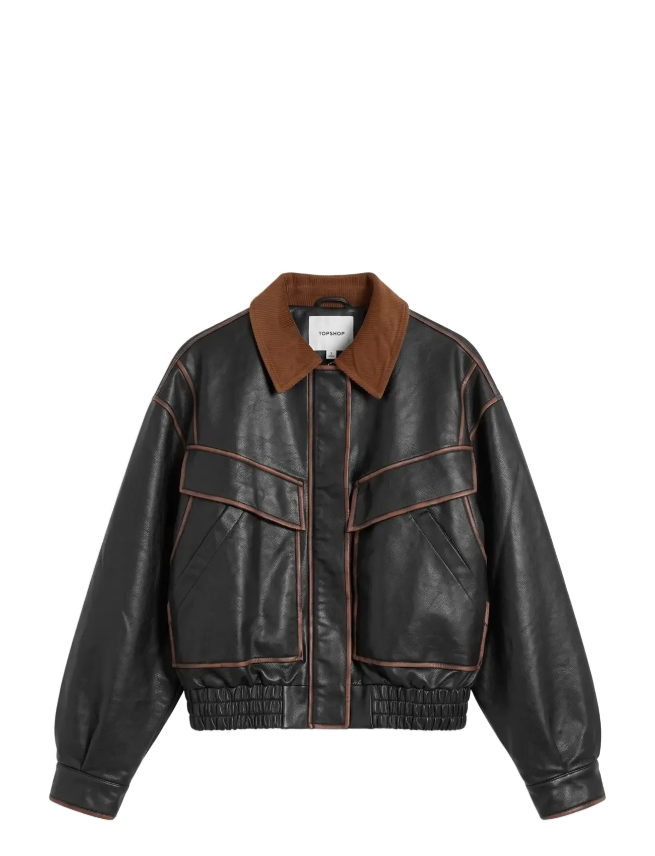 Topshop - TSMORI BOXY BOMBER JACKET OTW - bomberjacken - jet black - 1