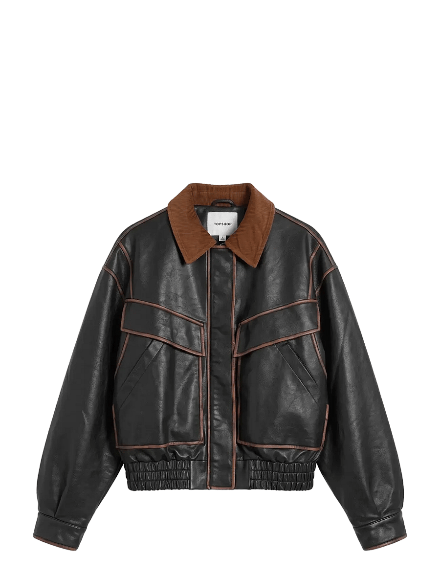 Topshop - TSMORI BOXY BOMBER JACKET OTW - bomberjacken - jet black - 1