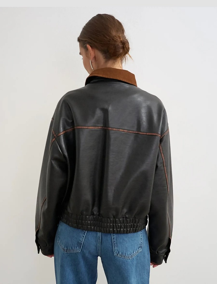 Topshop - TSMORI BOXY BOMBER JACKET OTW - bomberjacken - jet black - 3