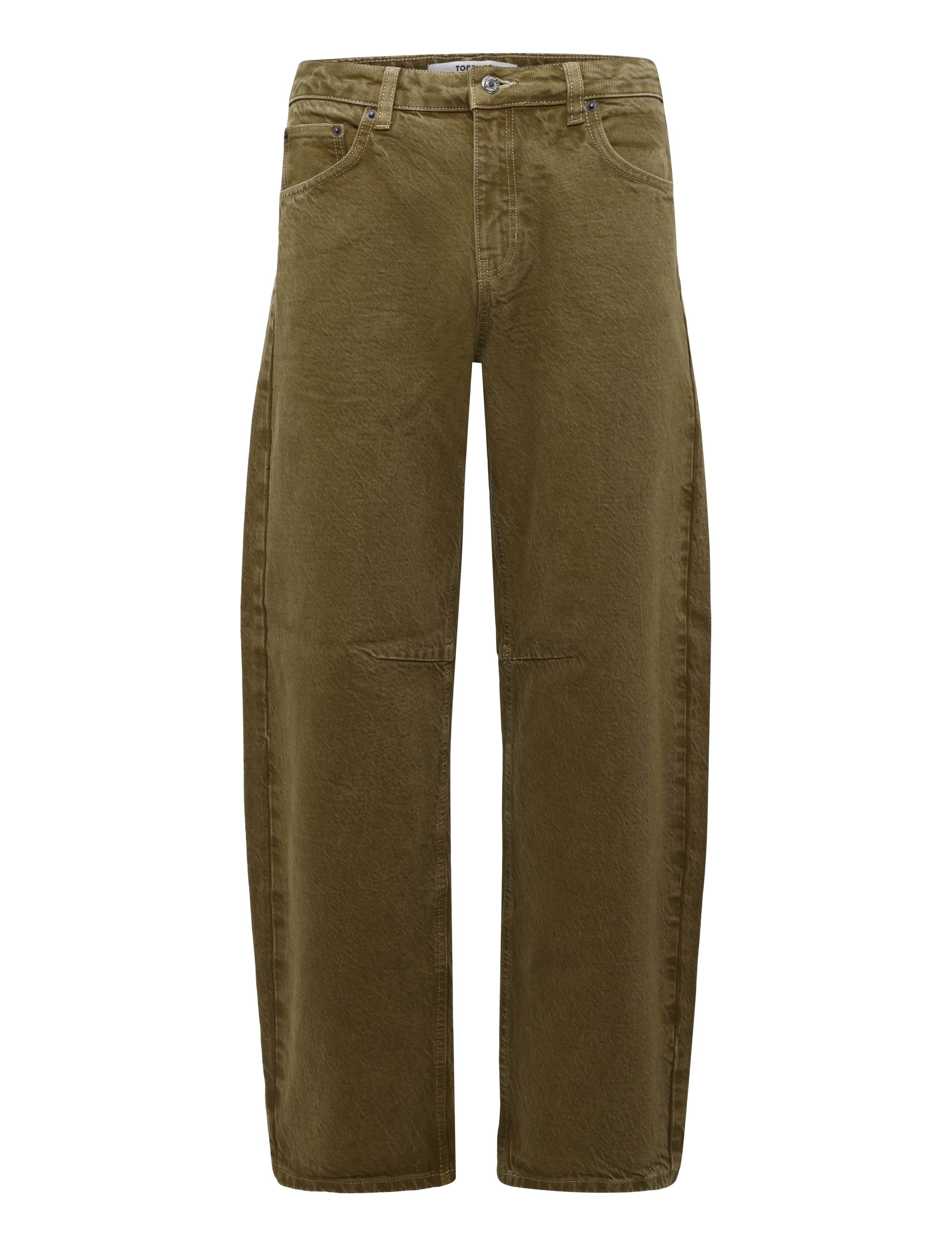 Topshop - TSBARREL KHAKI JEAN DNM - dark green denim - 1
