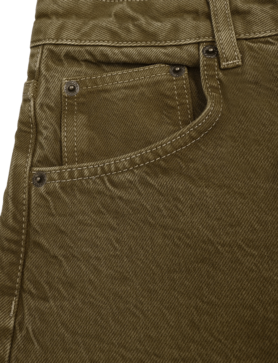 Topshop - TSBARREL KHAKI JEAN DNM - barrel jeans - dark green denim - 5