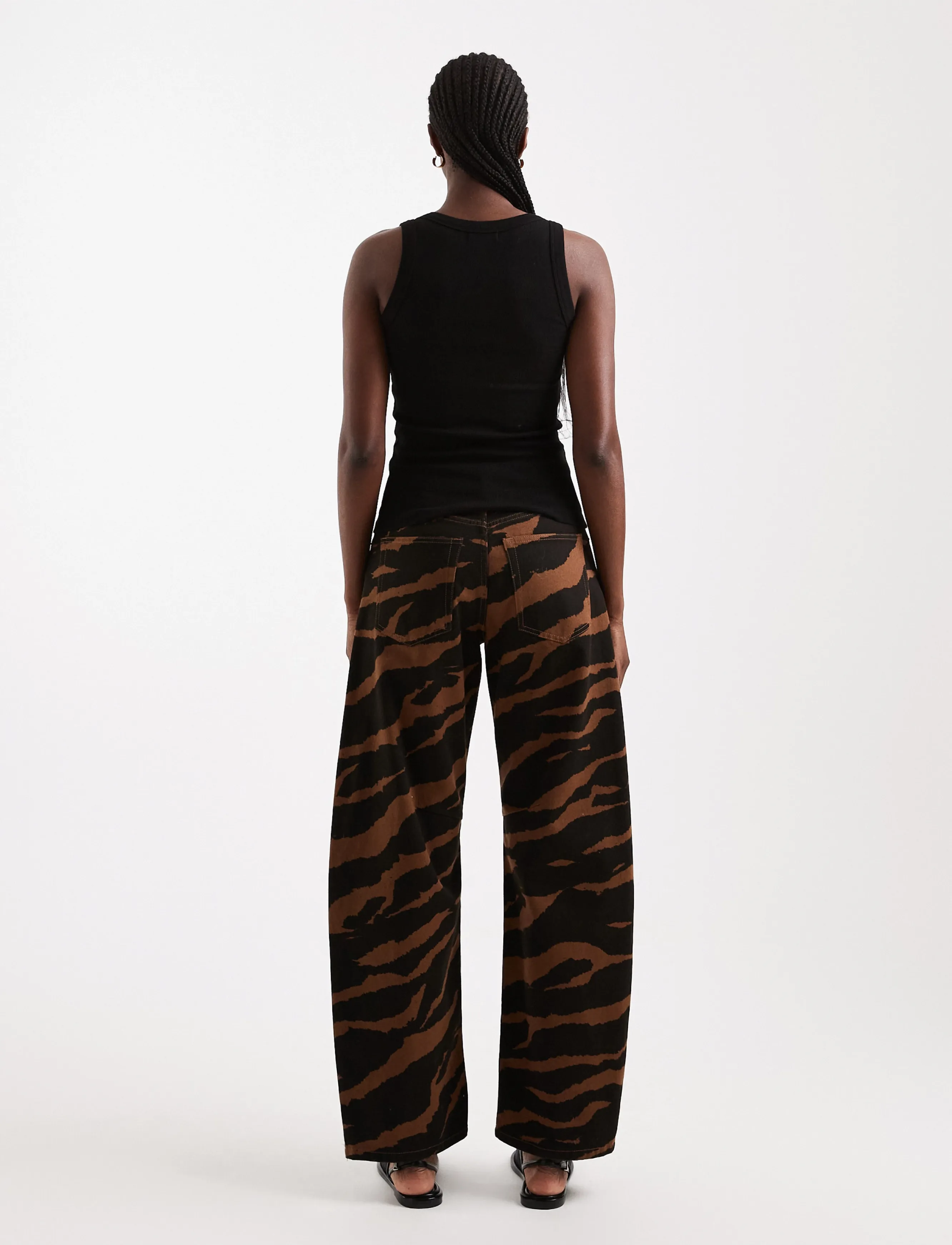 Topshop - TSBARREL MID RISE JEANS DNM - barrel jeans - dark brown denim - 3