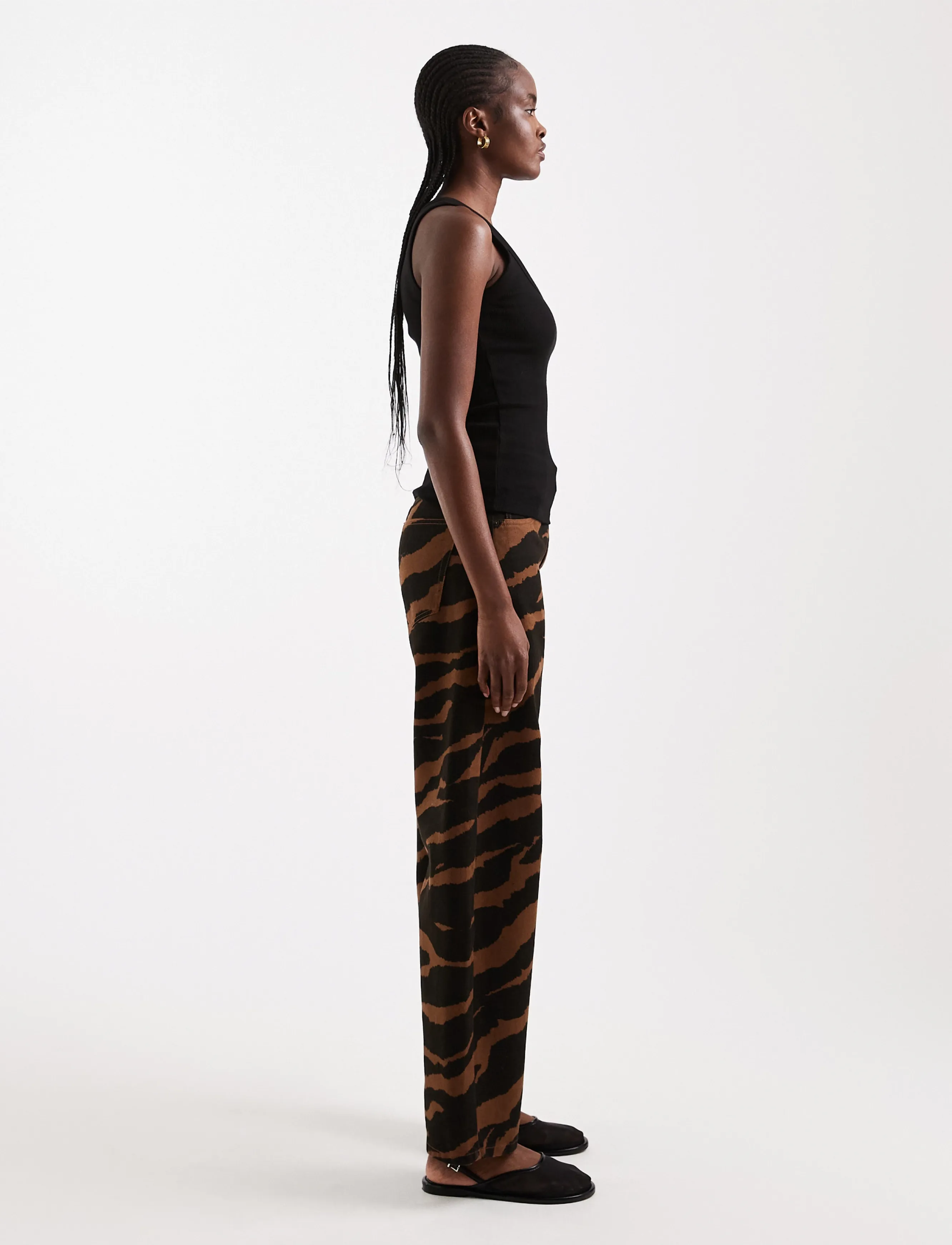 Topshop - TSBARREL MID RISE JEANS DNM - barrel jeans - dark brown denim - 4