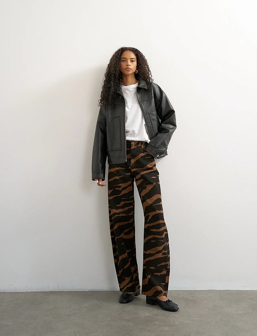 Topshop - TSBARREL MID RISE JEANS DNM - barrel jeans - dark brown denim - 5