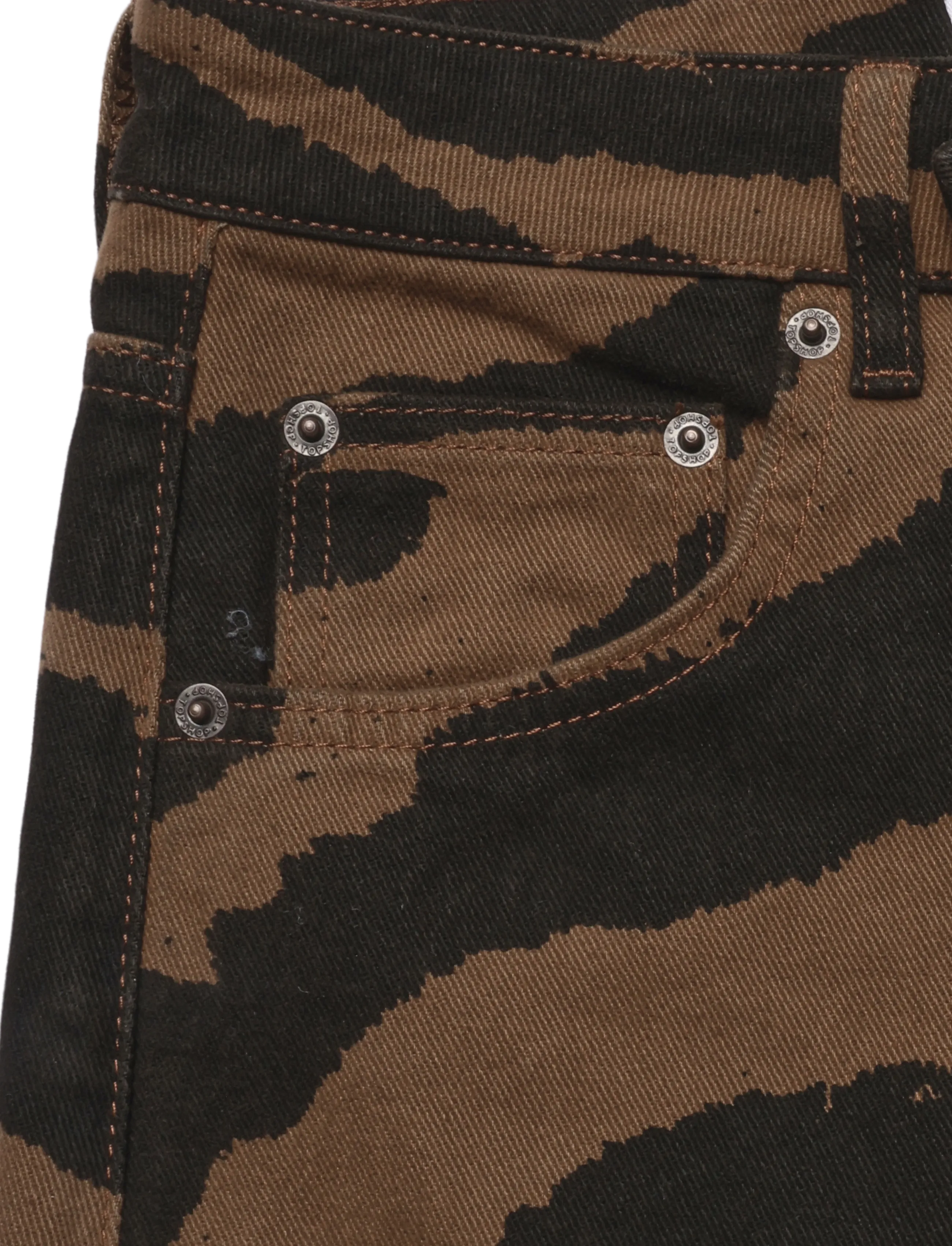Topshop - TSBARREL MID RISE JEANS DNM - barrel jeans - dark brown denim - 5