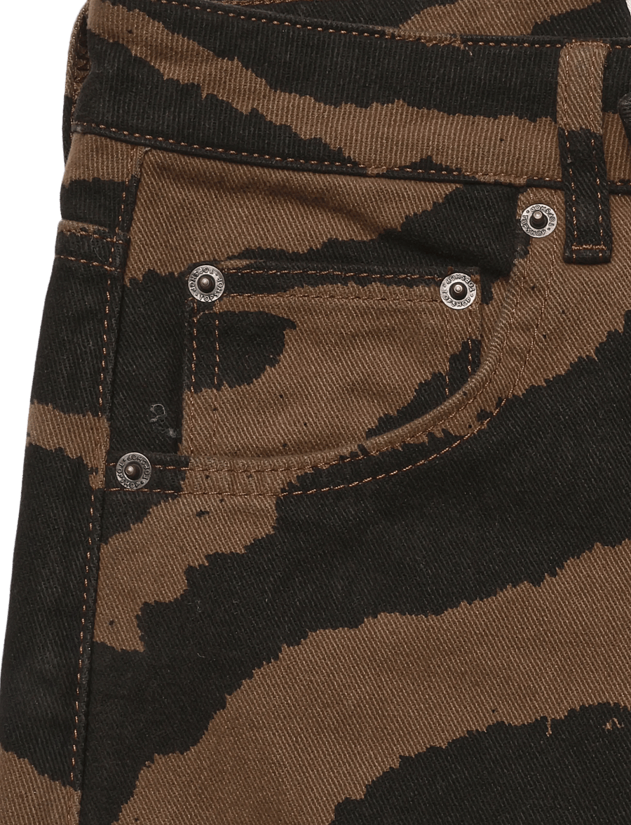 Topshop - TSBARREL MID RISE JEANS DNM - barrel jeans - dark brown denim - 5