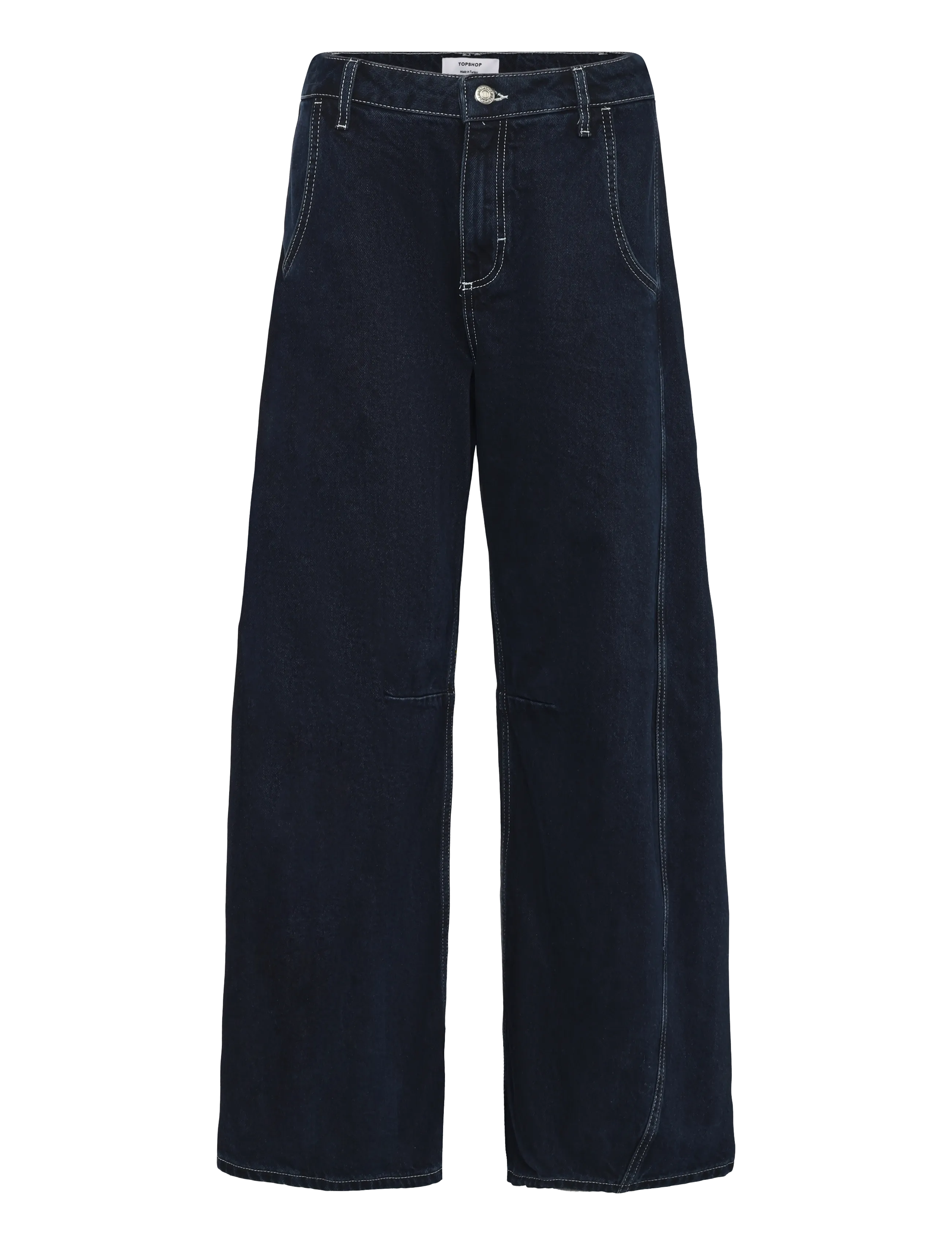 Topshop - TSHORSESHOE JEANS MID RISE DNM - dark blue denim - 1