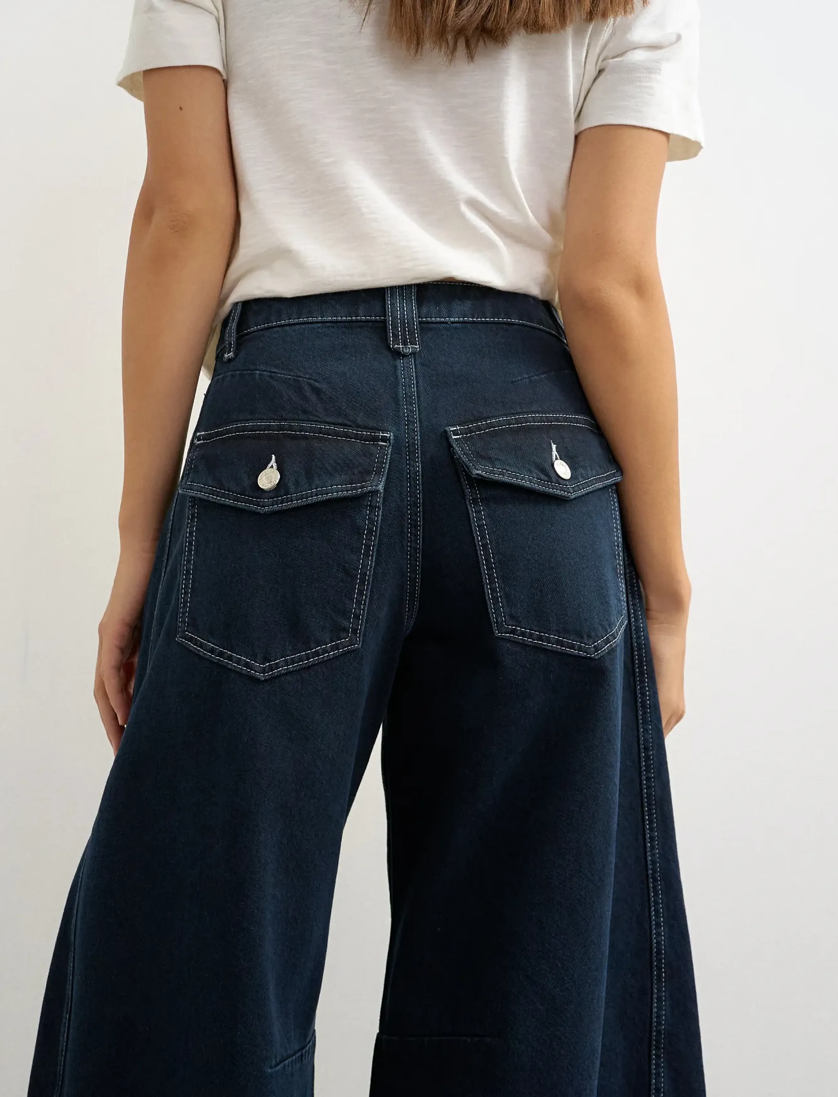 Topshop - TSHORSESHOE JEANS MID RISE DNM - herbstersparnisse - dark blue denim - 4