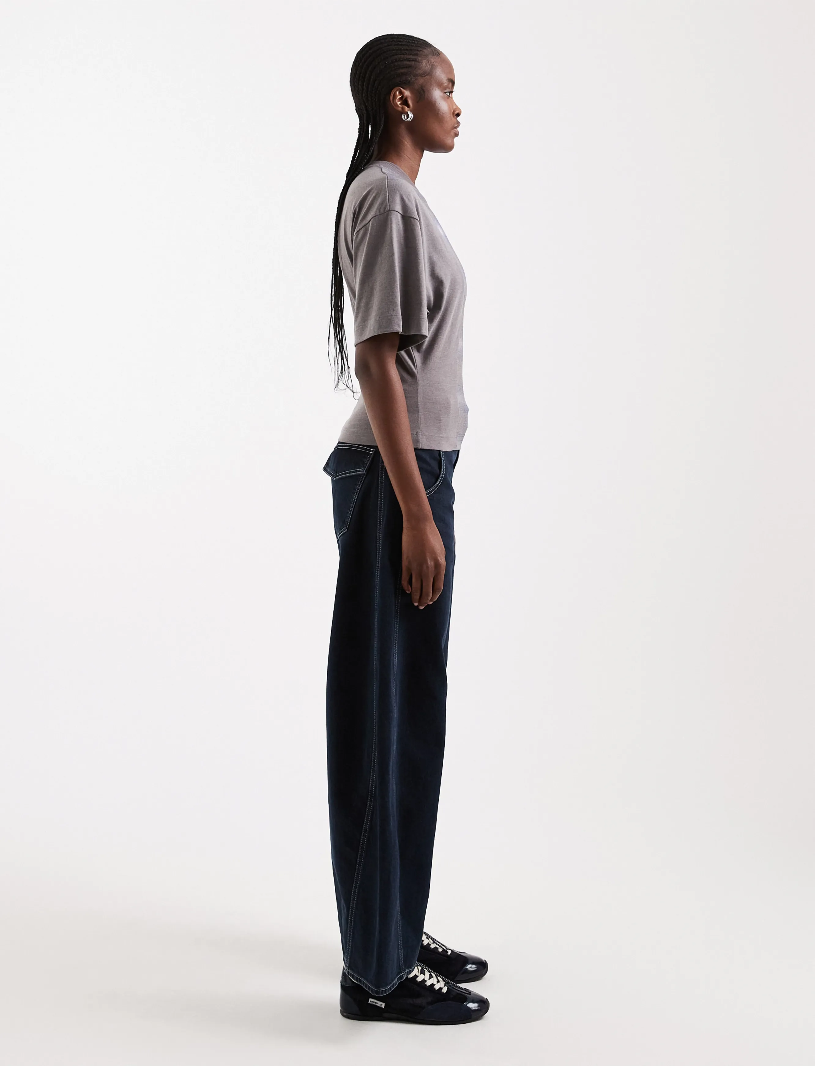 Topshop - TSHORSESHOE JEANS MID RISE DNM - dark blue denim - 4