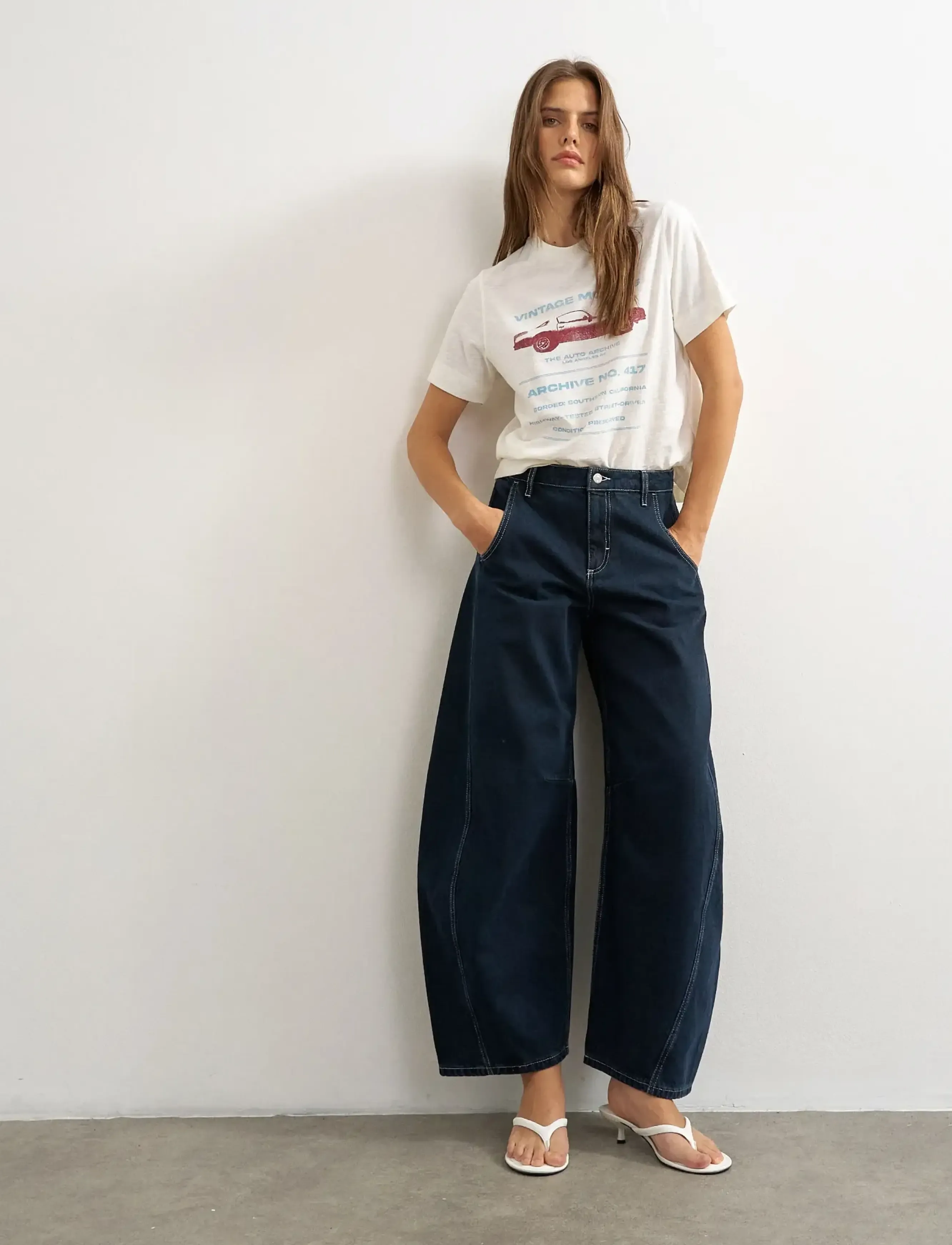 Topshop - TSHORSESHOE JEANS MID RISE DNM - herbstersparnisse - dark blue denim - 5