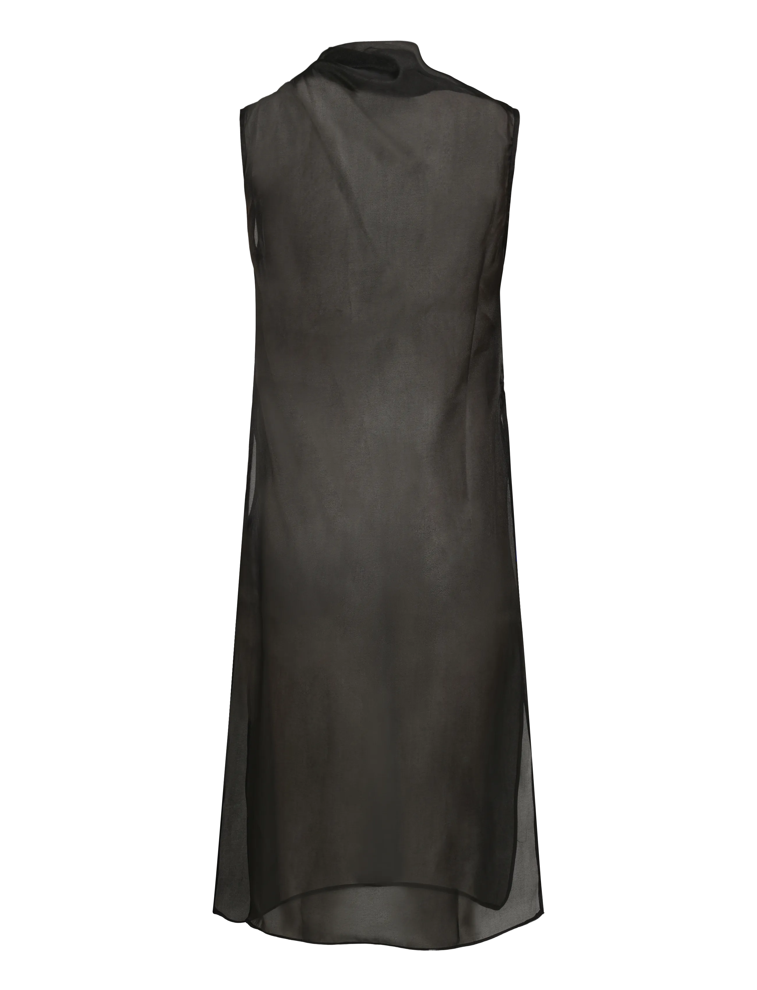 Topshop - TSDEBRA SL HIGHNECK SIDE SPLIT TUNIC WVN - jet black - 2