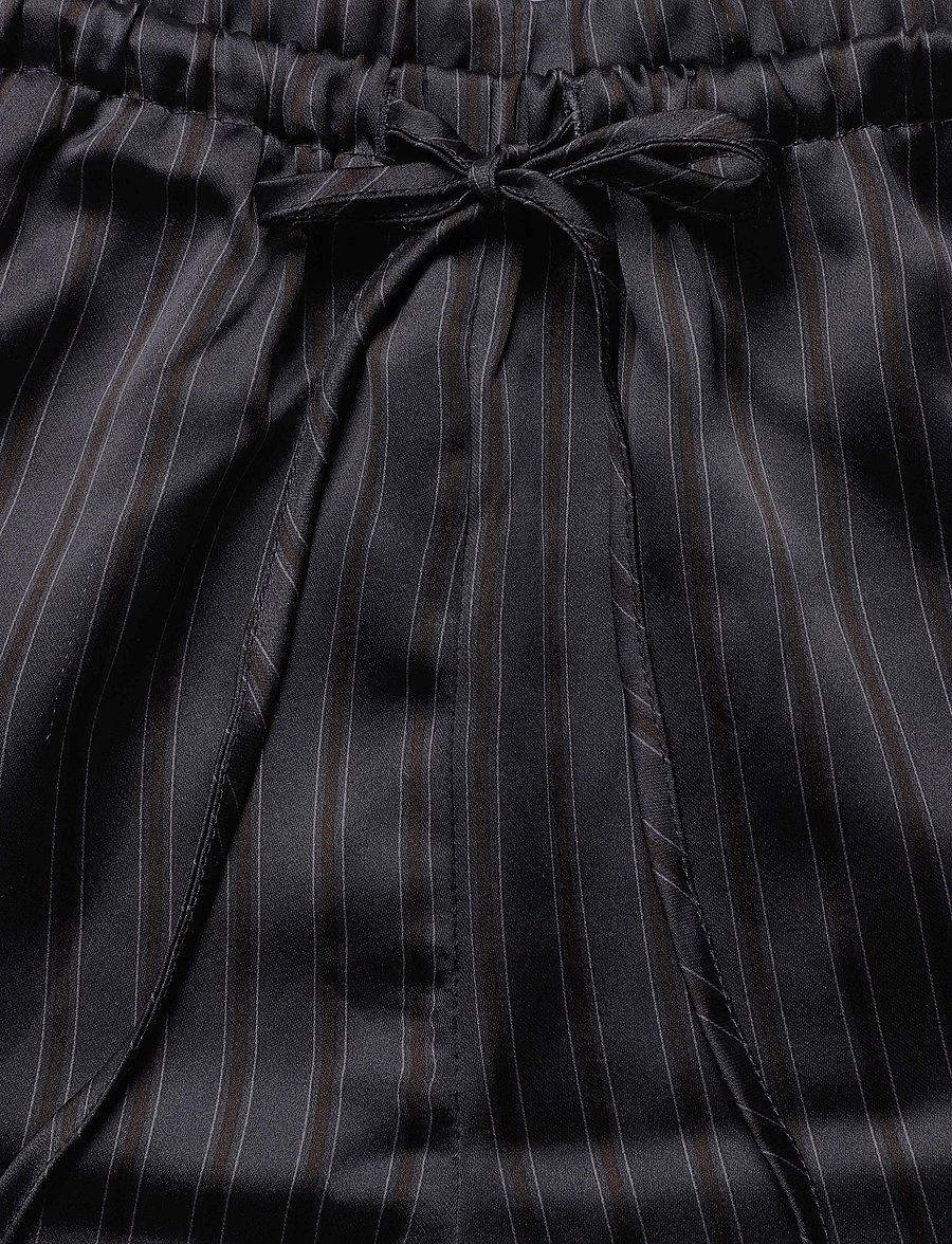 Topshop - TSARDO SATIN TIE WAIST TROUSER WVN - bukser med brede ben - charcoal gray - 2