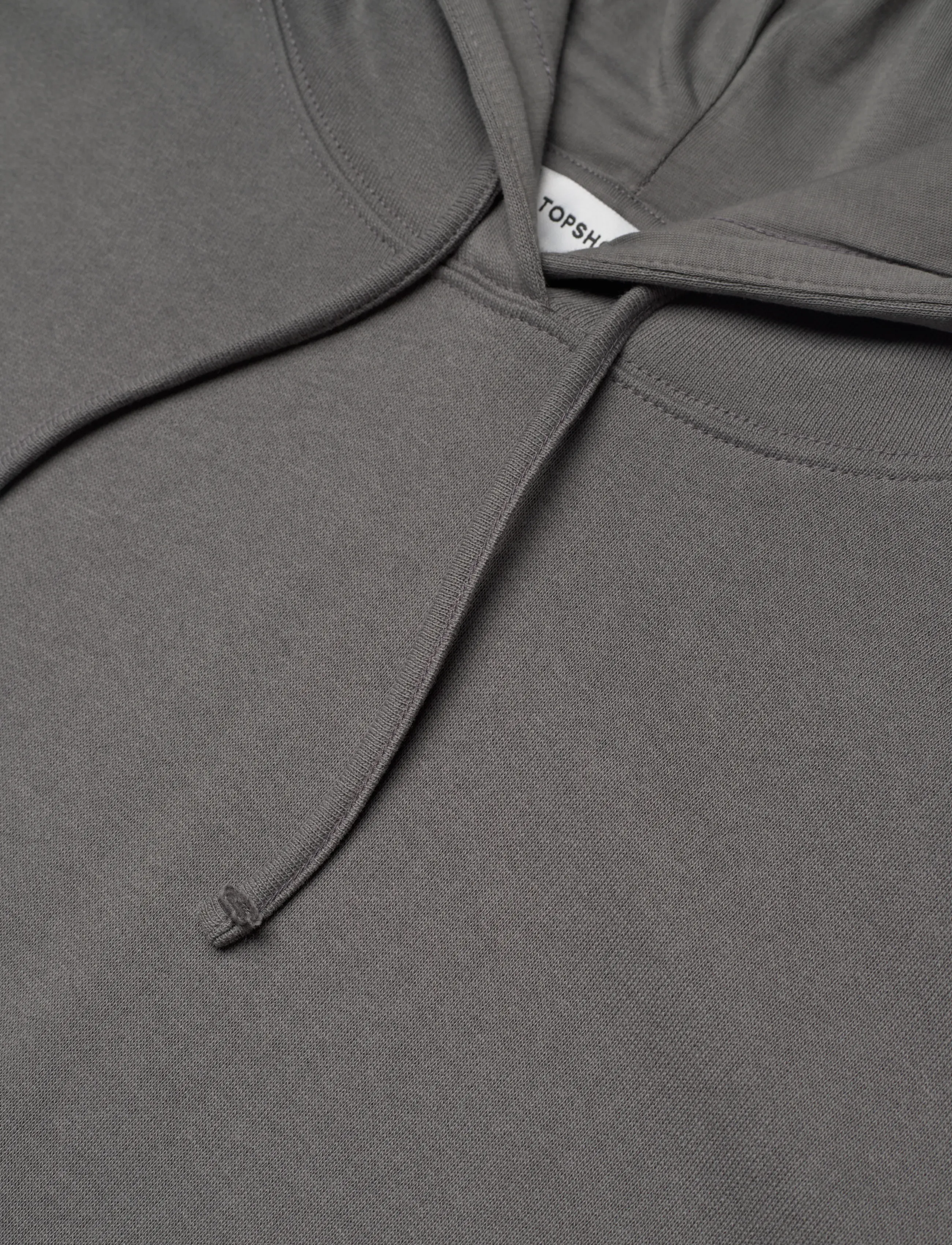 Topshop - TSBERA L/S OVERSIZED DETAIL HOODIE JRS - hættetrøjer - charcoal gray - 5
