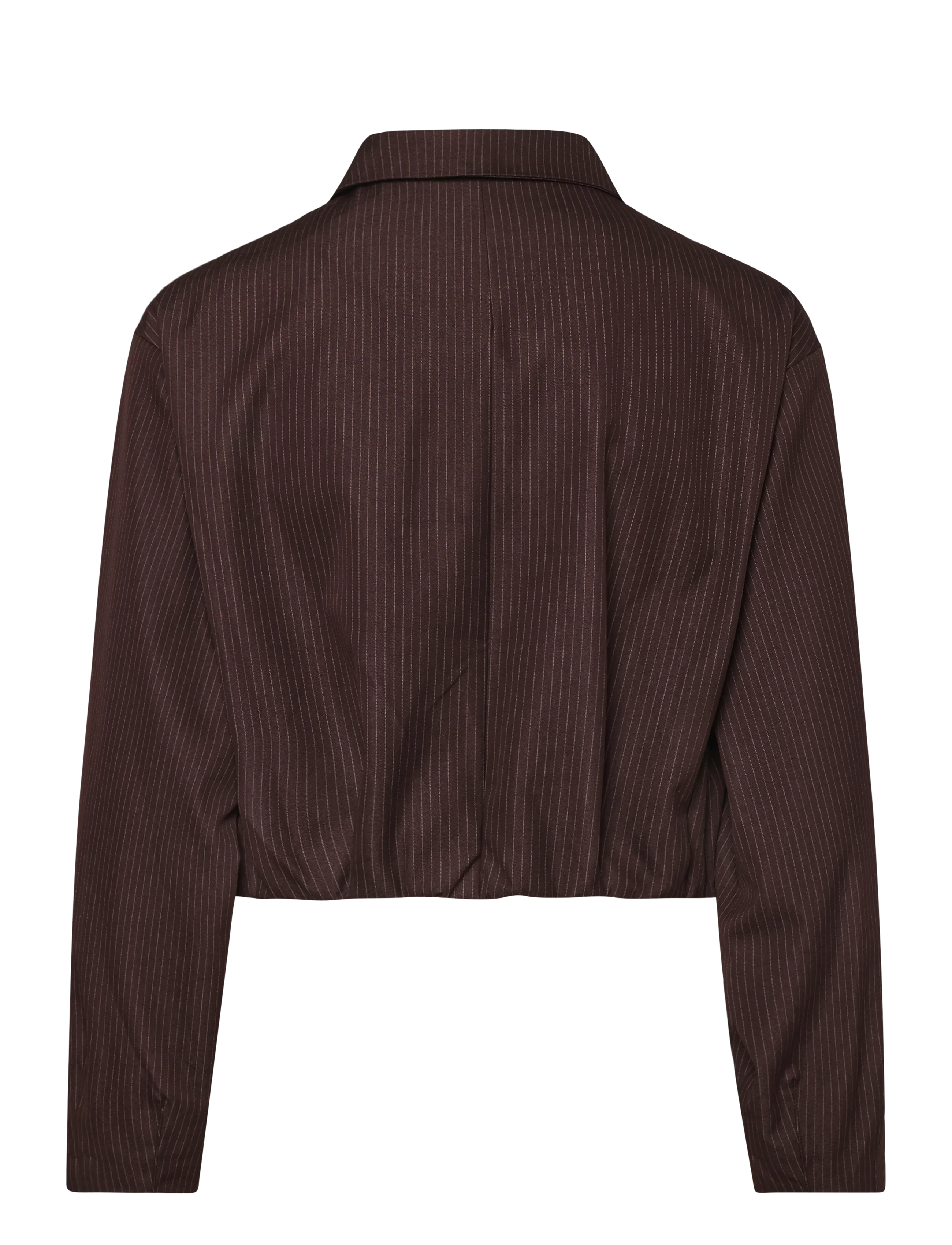 Topshop - TSARIA CROPPED PINSTRIPE BOMBER JACKET - tunna jackor - chocolate brown - 2