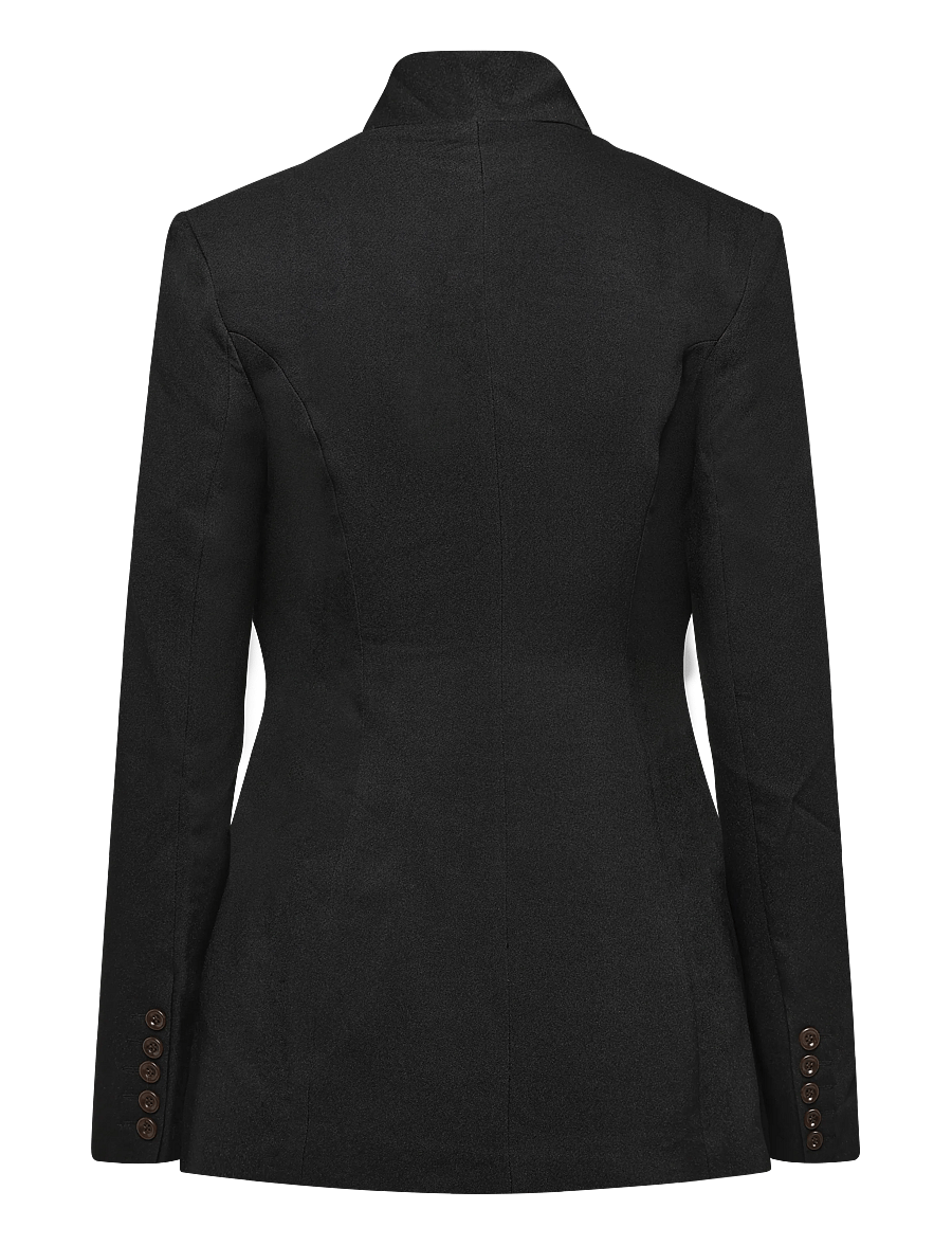 Topshop - TSASLI SCARF DETAIL BLAZER - single breasted blazers - jet black - 2
