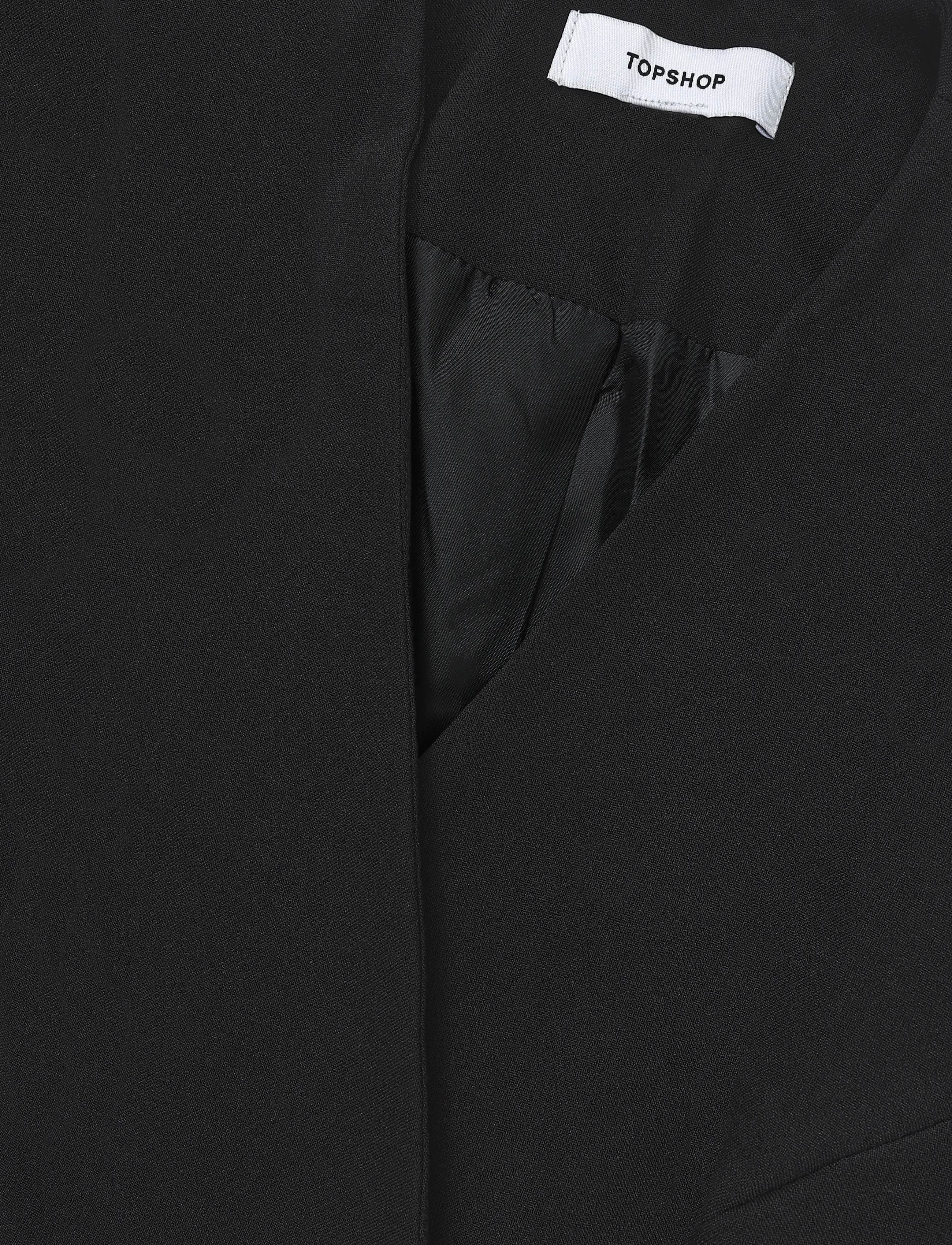 Topshop - TSASLI SCARF DETAIL BLAZER - single breasted blazers - jet black - 5