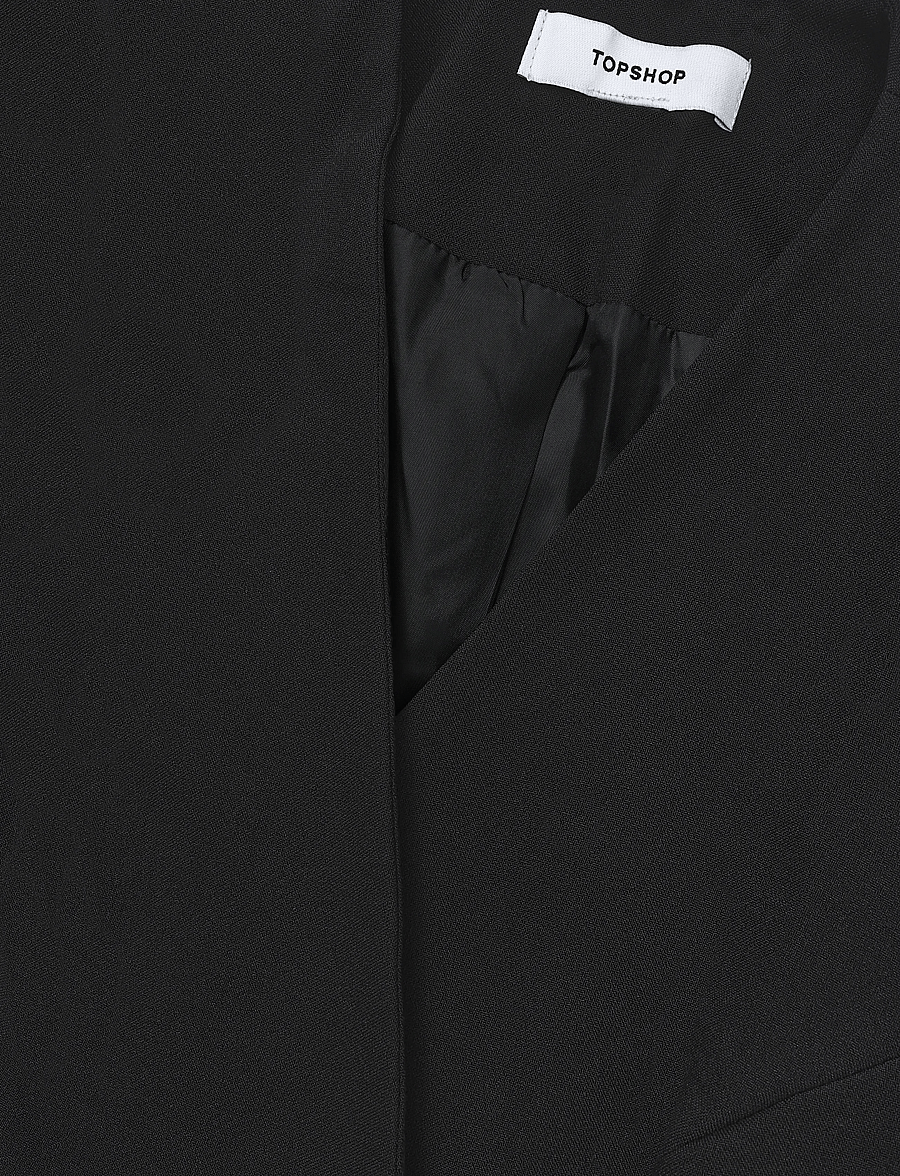 Topshop - TSASLI SCARF DETAIL BLAZER - single breasted blazers - jet black - 5