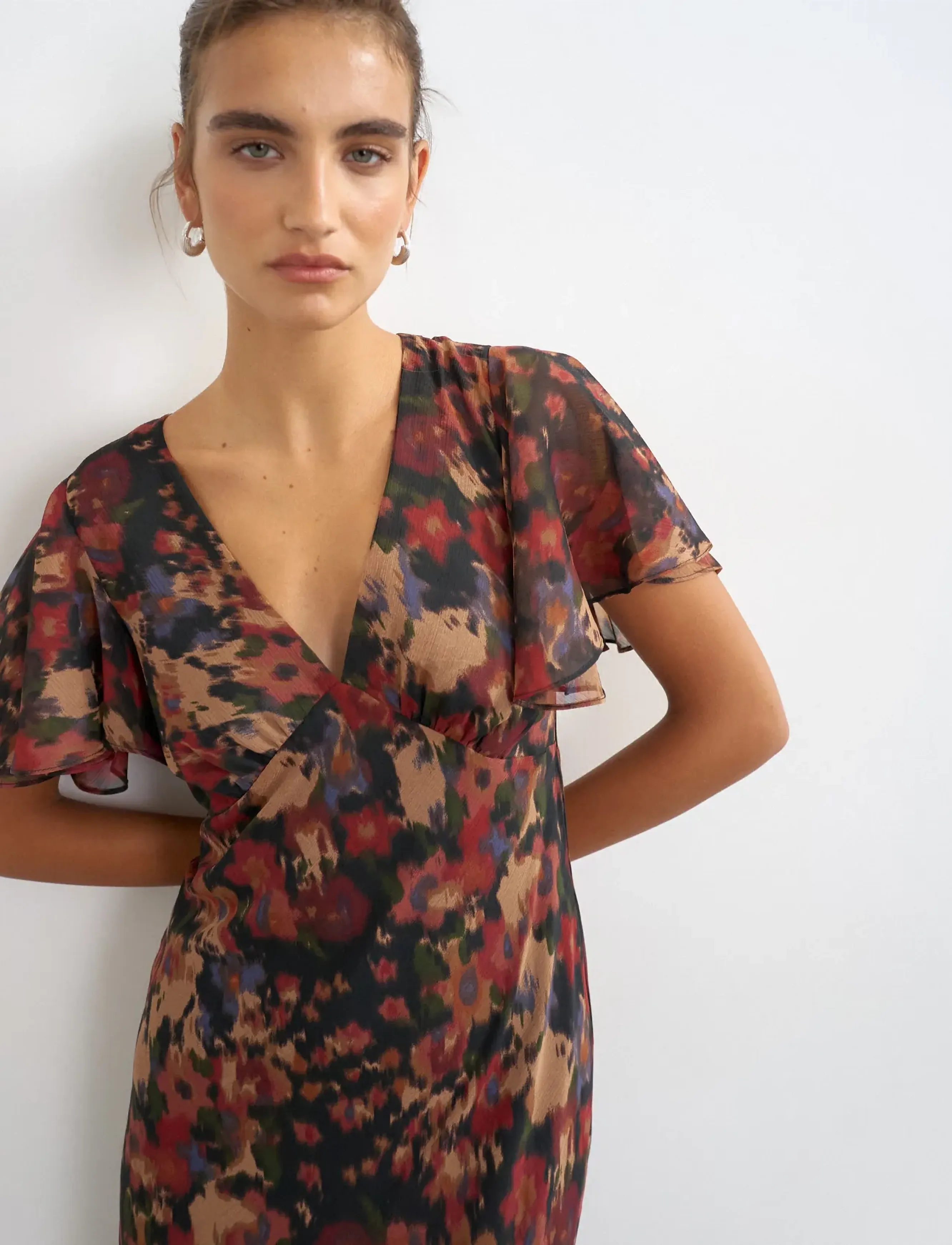 Topshop - TSCITHA FLORAL PRINT MAXI DRESS WVN - höstfynd - withered rose - 5