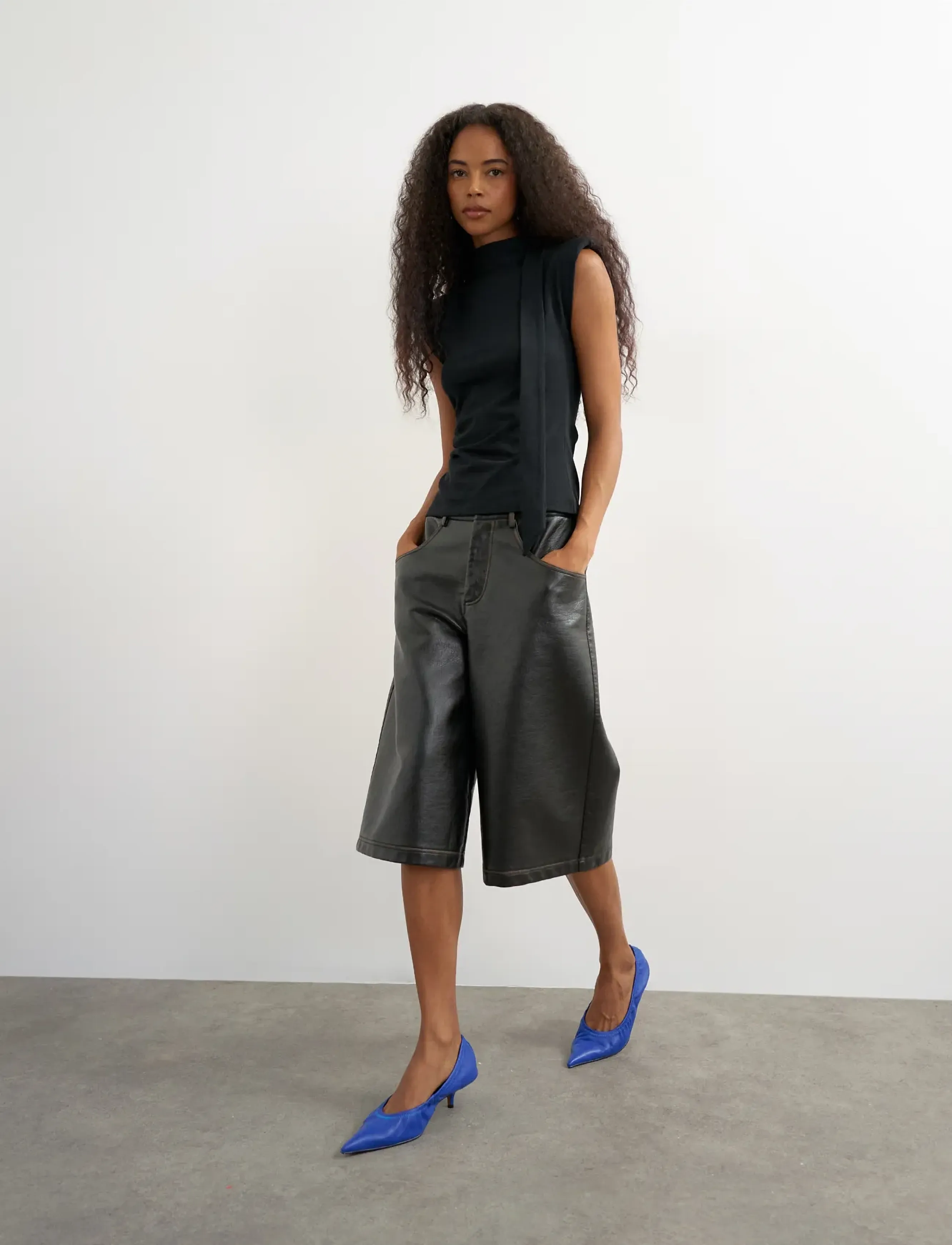 Tsbenda S/S Scarf Tank Top Jrs