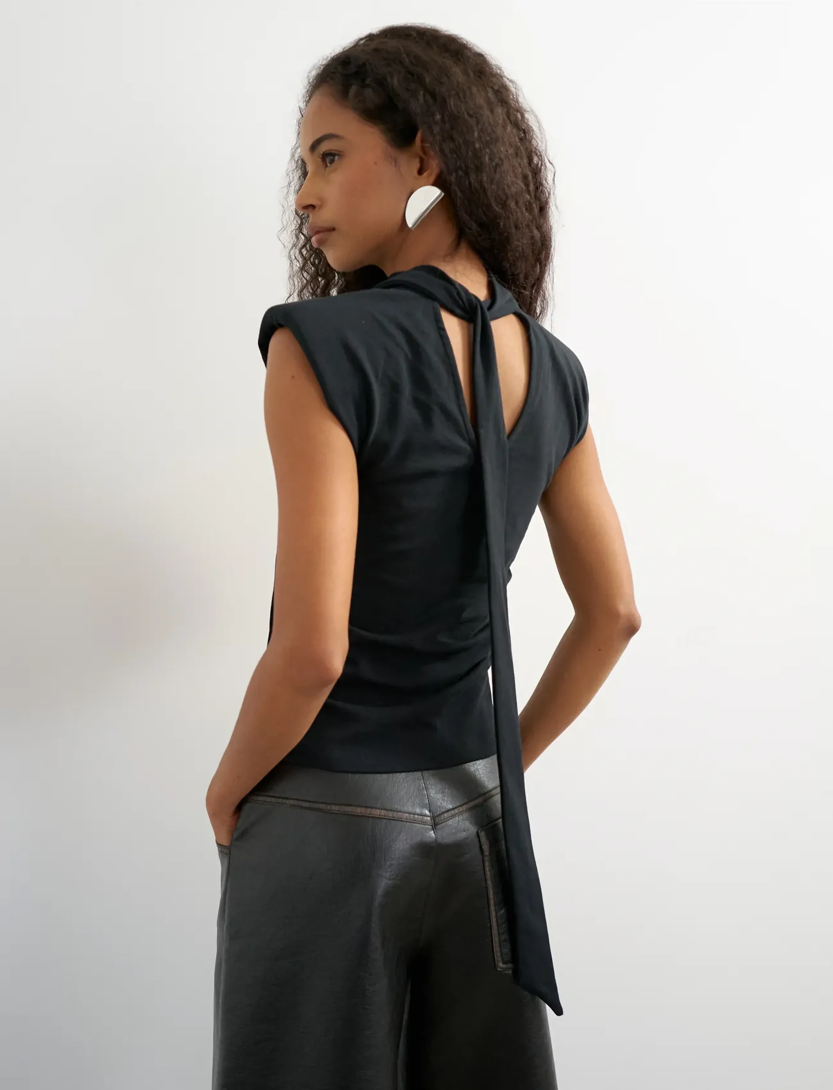 TOPSHOP Tsbenda S/S Scarf Tank Top Jrs toppar & linnen dam – bild 2