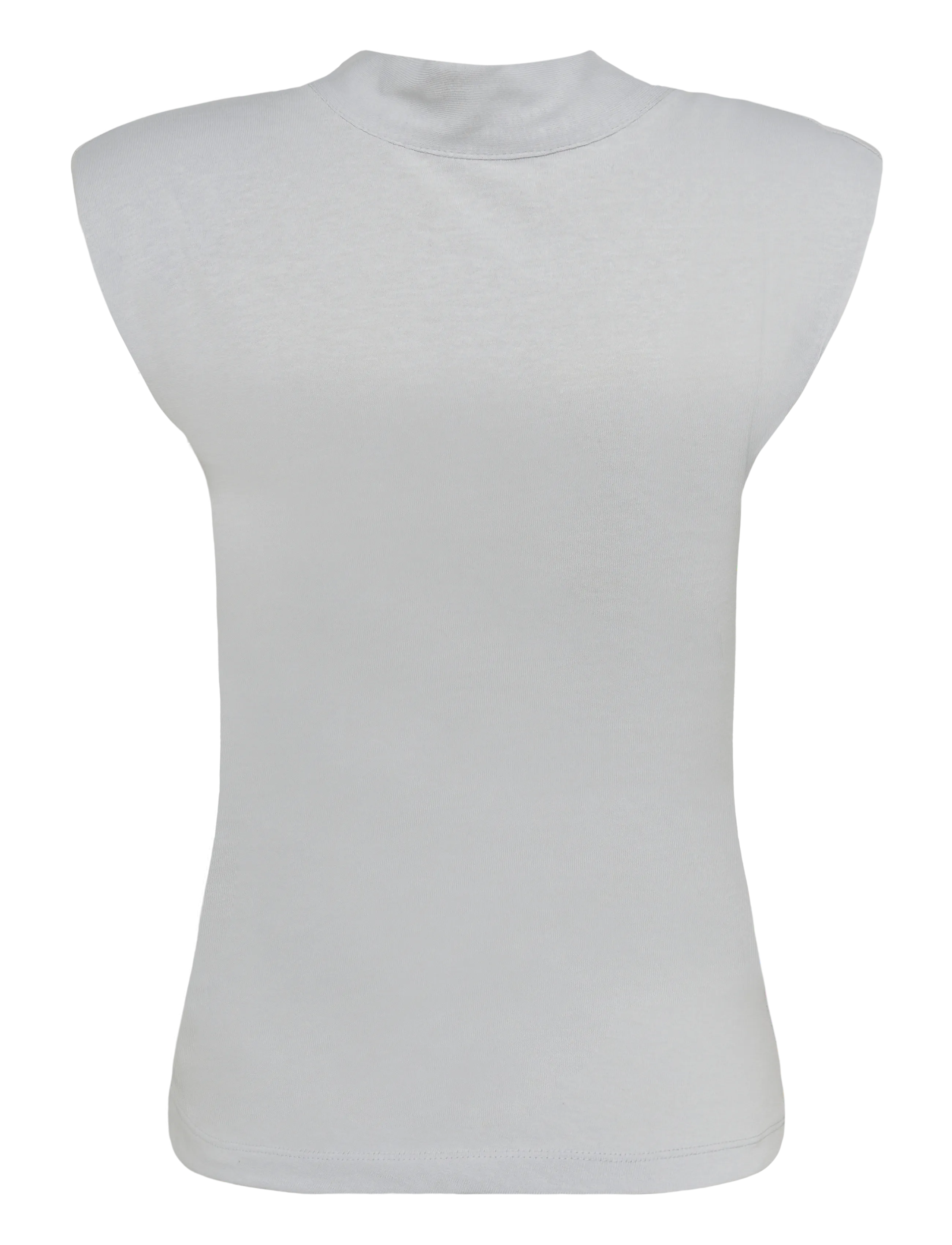 Topshop - TSBENDA S/S SCARF TANK TOP JRS - sleeveless tops - silver - 2