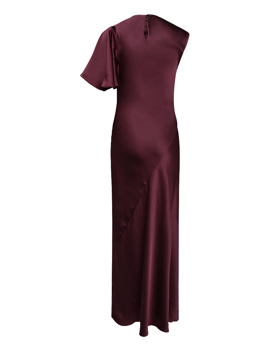 Topshop - TSCINDY ONE SHOULDER MAXI DRESS WVN - maxiklänningar - plum purple - 2