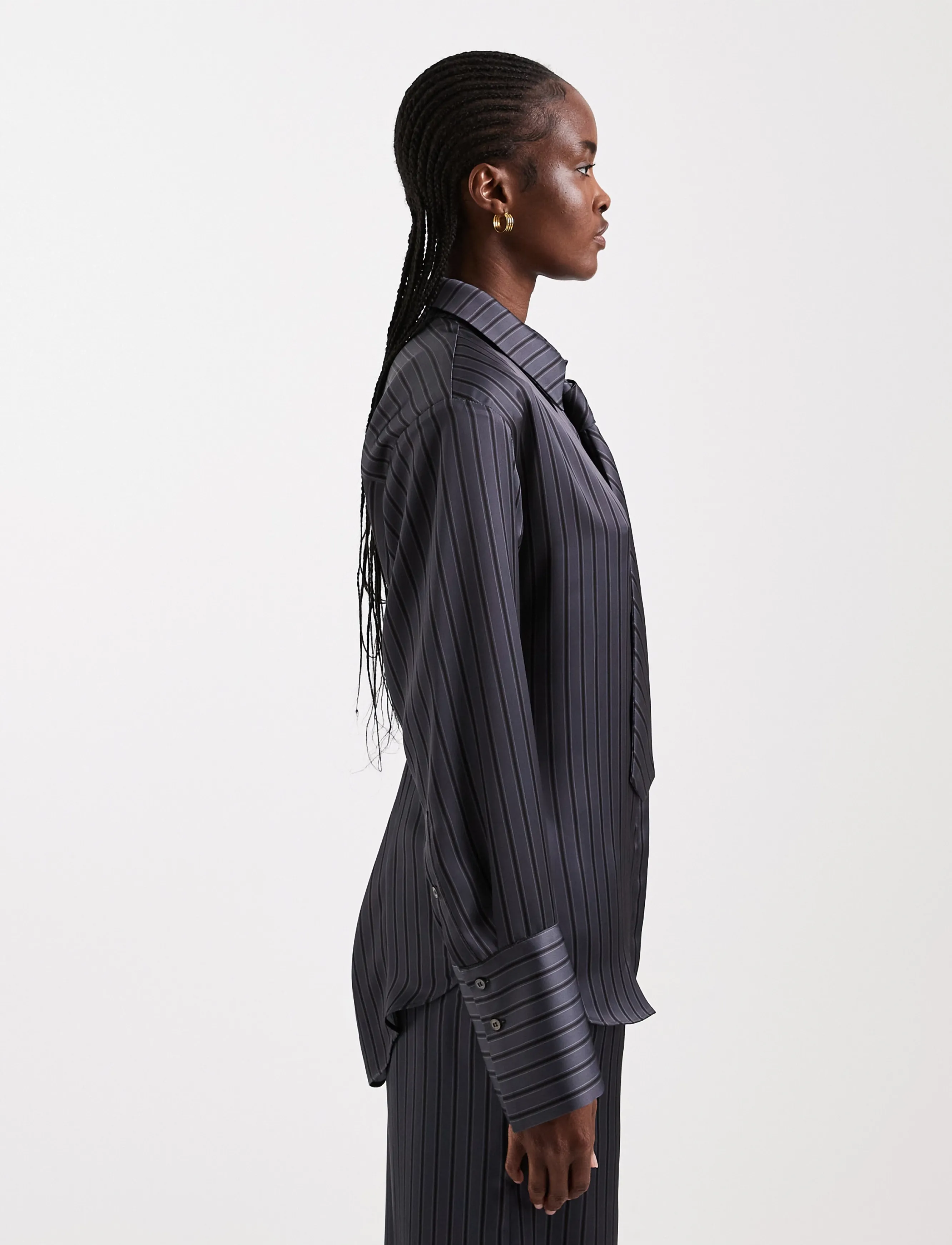 TOPSHOP Tsdanila Ls Cinch Back Tie Shirt Wvn skjortor & blusar dam – bild 3