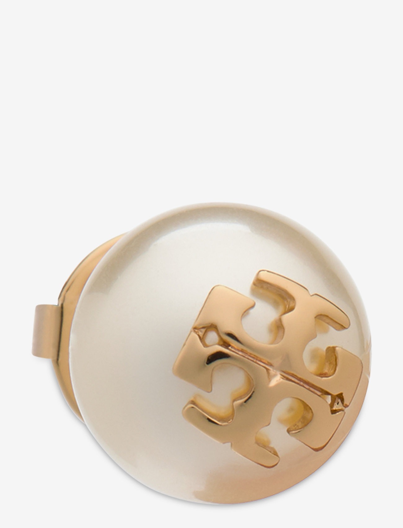 Tory Burch - Moondance Pearl Stud Earrings - pärlörhängen - ivory / tory gold - 0