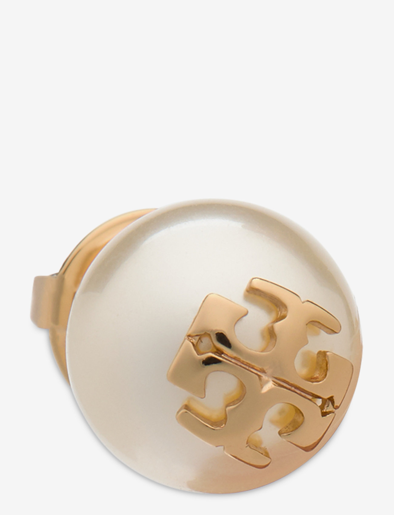 Tory Burch - Moondance Pearl Stud Earrings - pärlörhängen - ivory / tory gold - 2