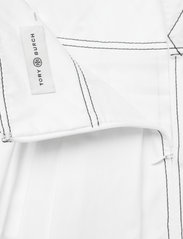 Tory Burch - Diamond Topstitch Poplin Skirt - maxi skirts - white - 2
