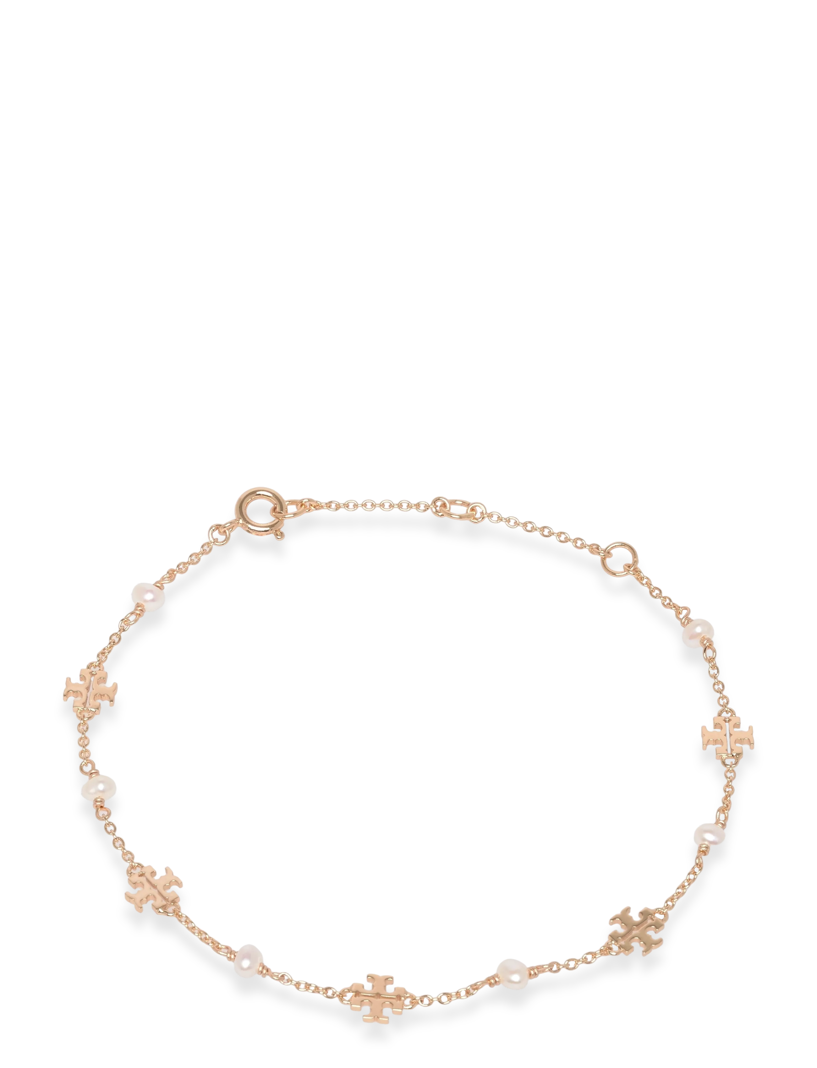 Tory Burch Delicate Moondance Pearl Bracelet, Kvinder, Delikat Perlearmbånd, Guld, Str: ONE SIZE