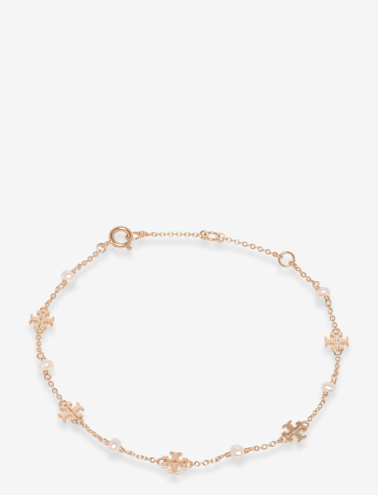 Tory Burch - Delicate Moondance Pearl Bracelet - kædearmbånd - tory gold / pearl - 0